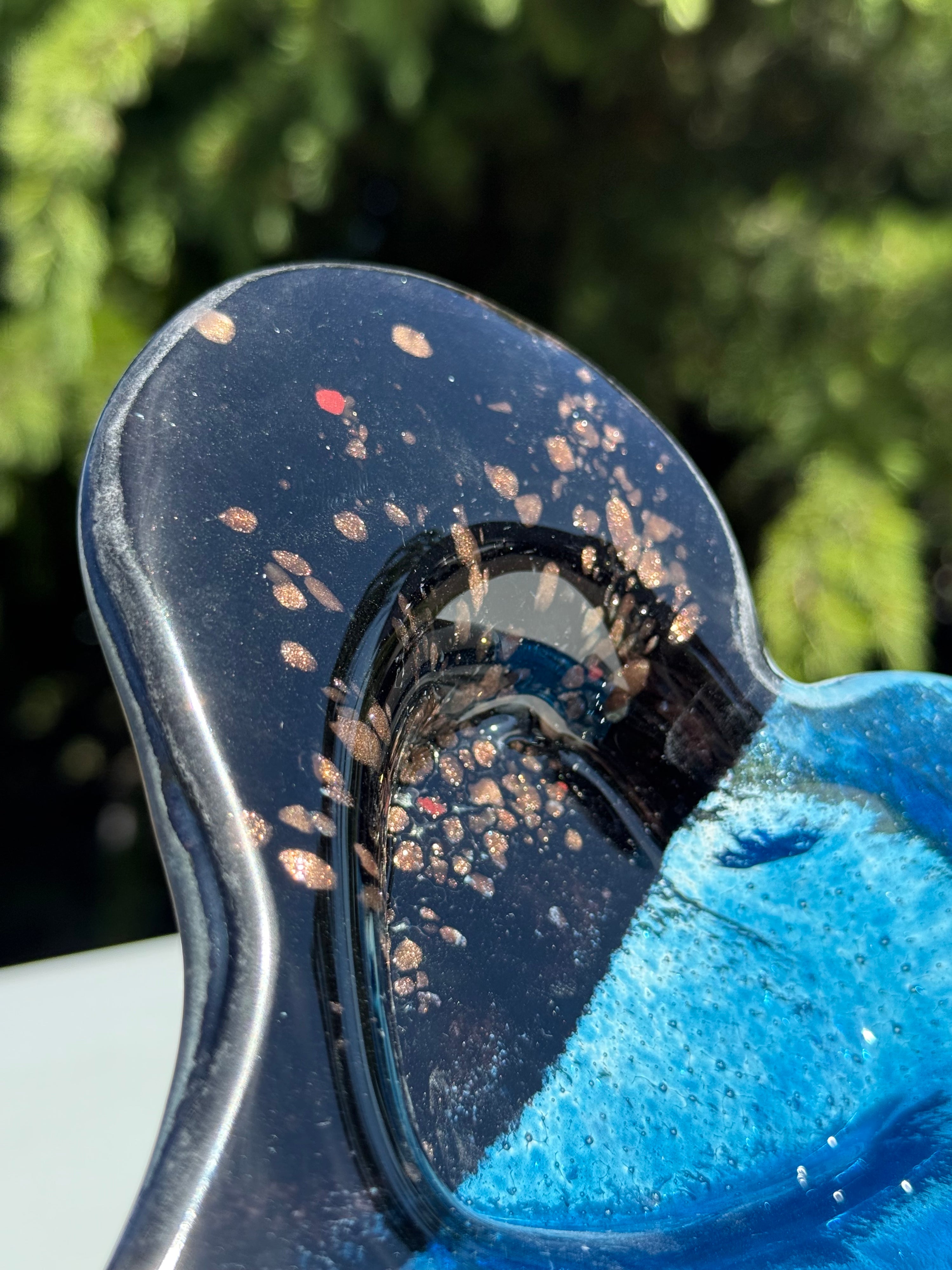 Fedra Blue Heart Tealight Dish