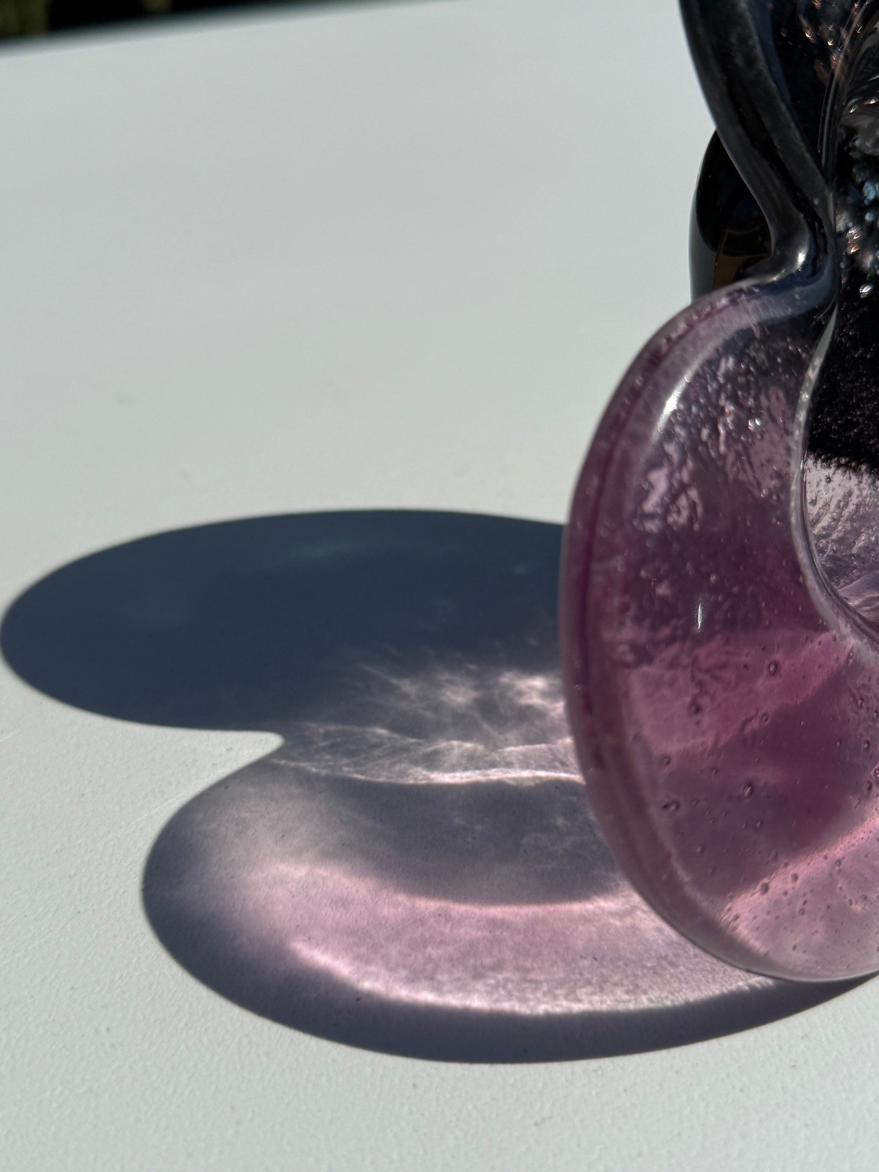 Fedra Mauve Heart Tealight Dish