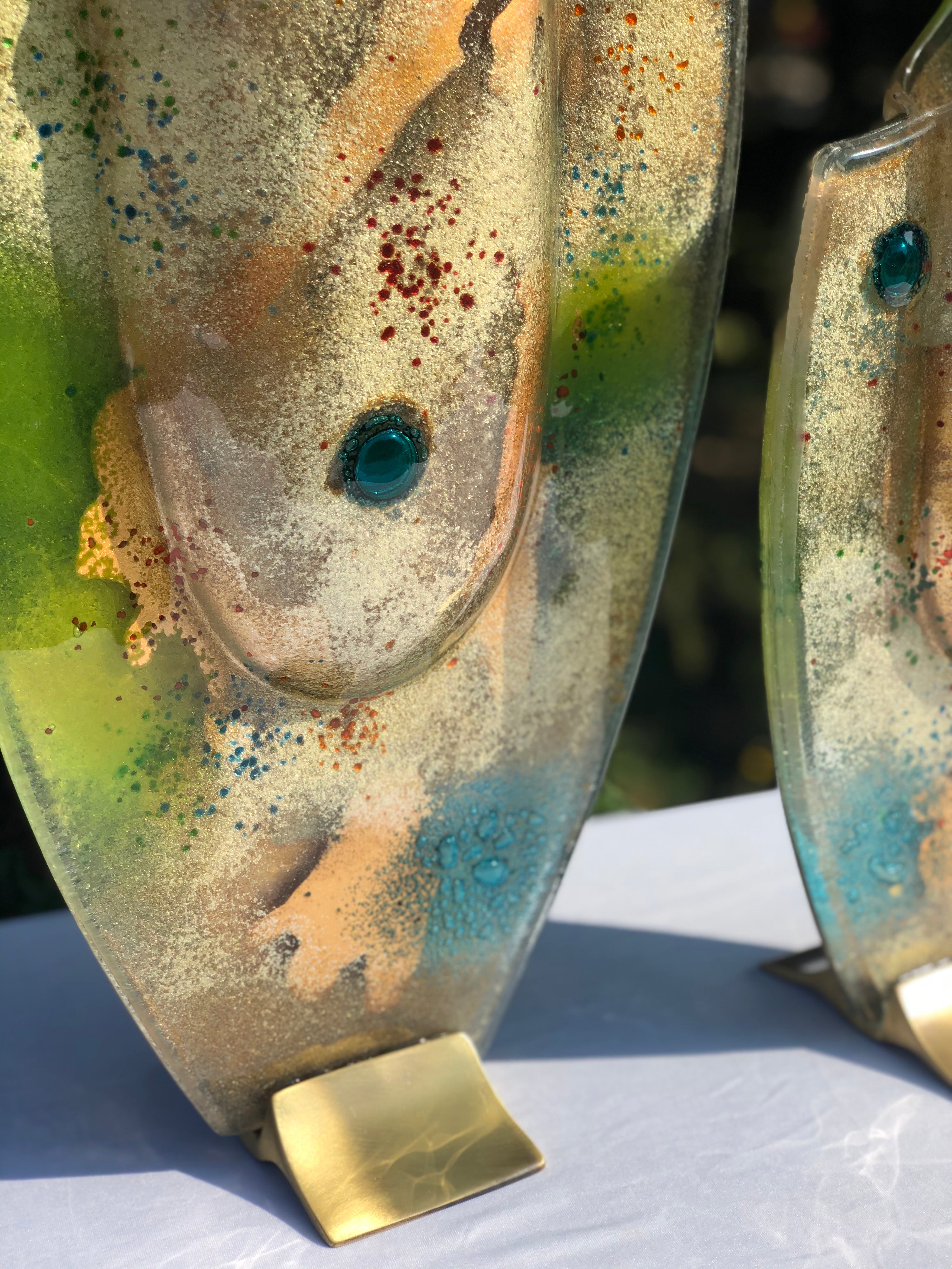 Hydra Lime Oval Vase