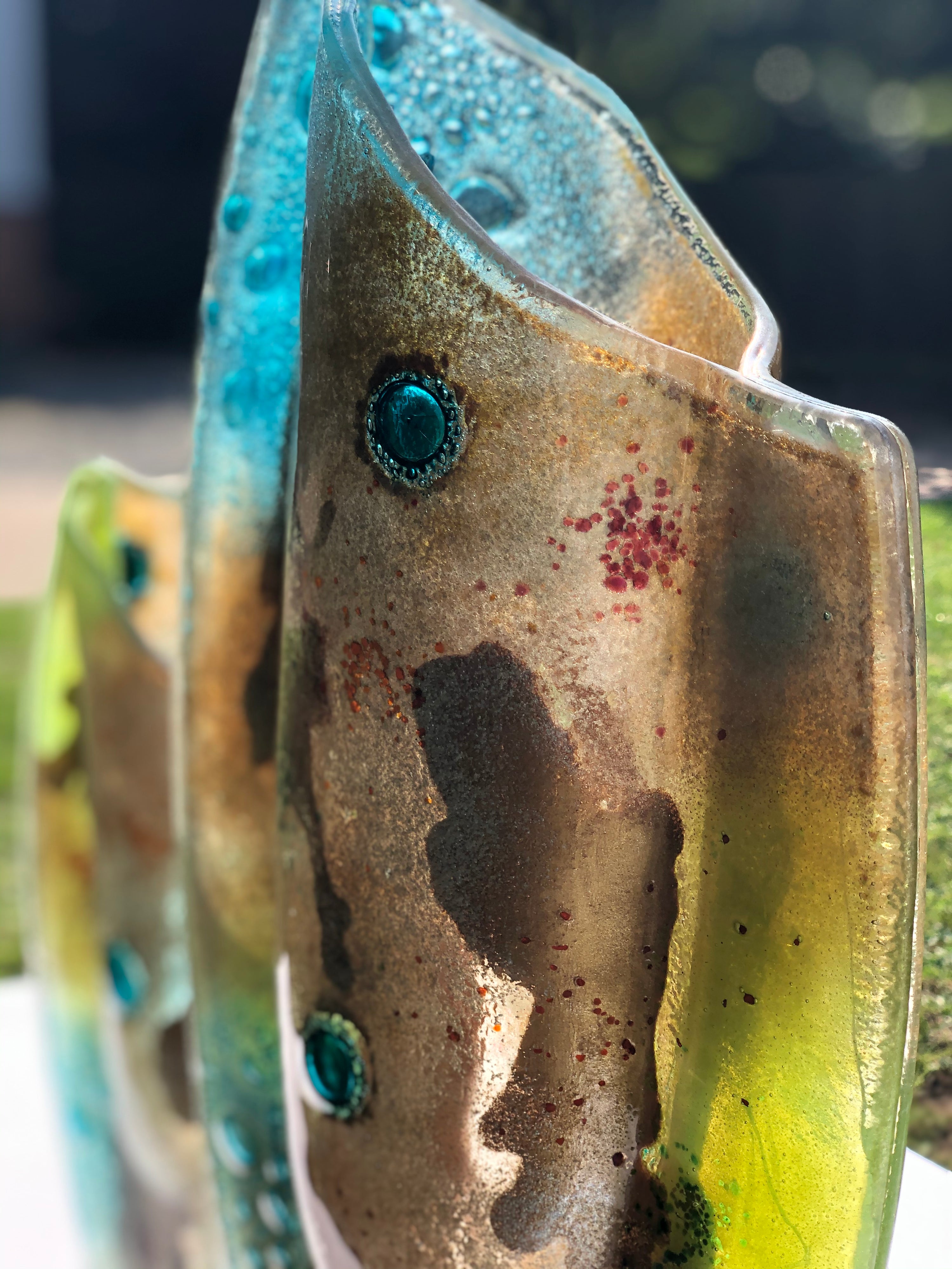 Hydra Lime Oval Vase