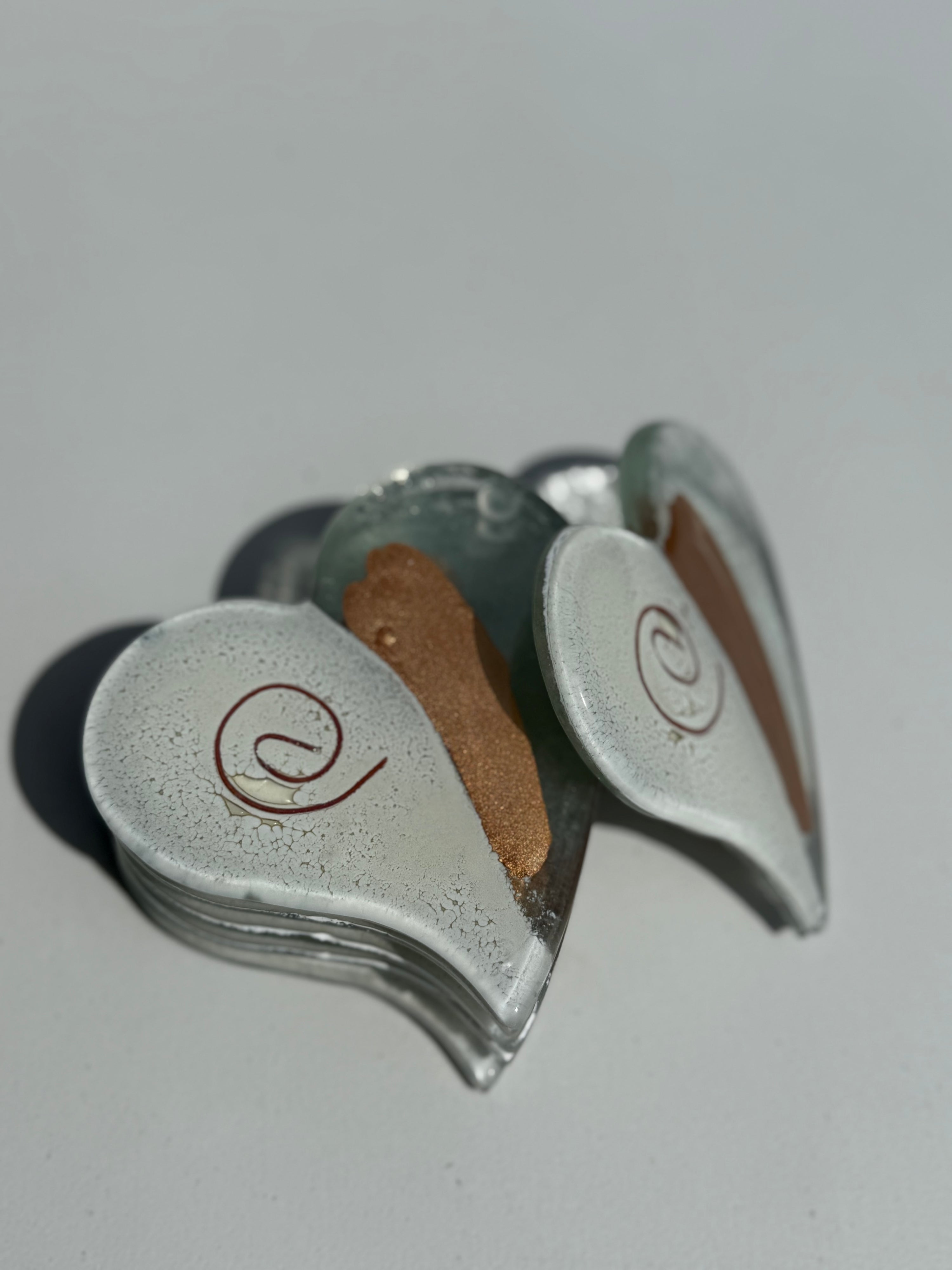 Rose Gold Heart Coaster