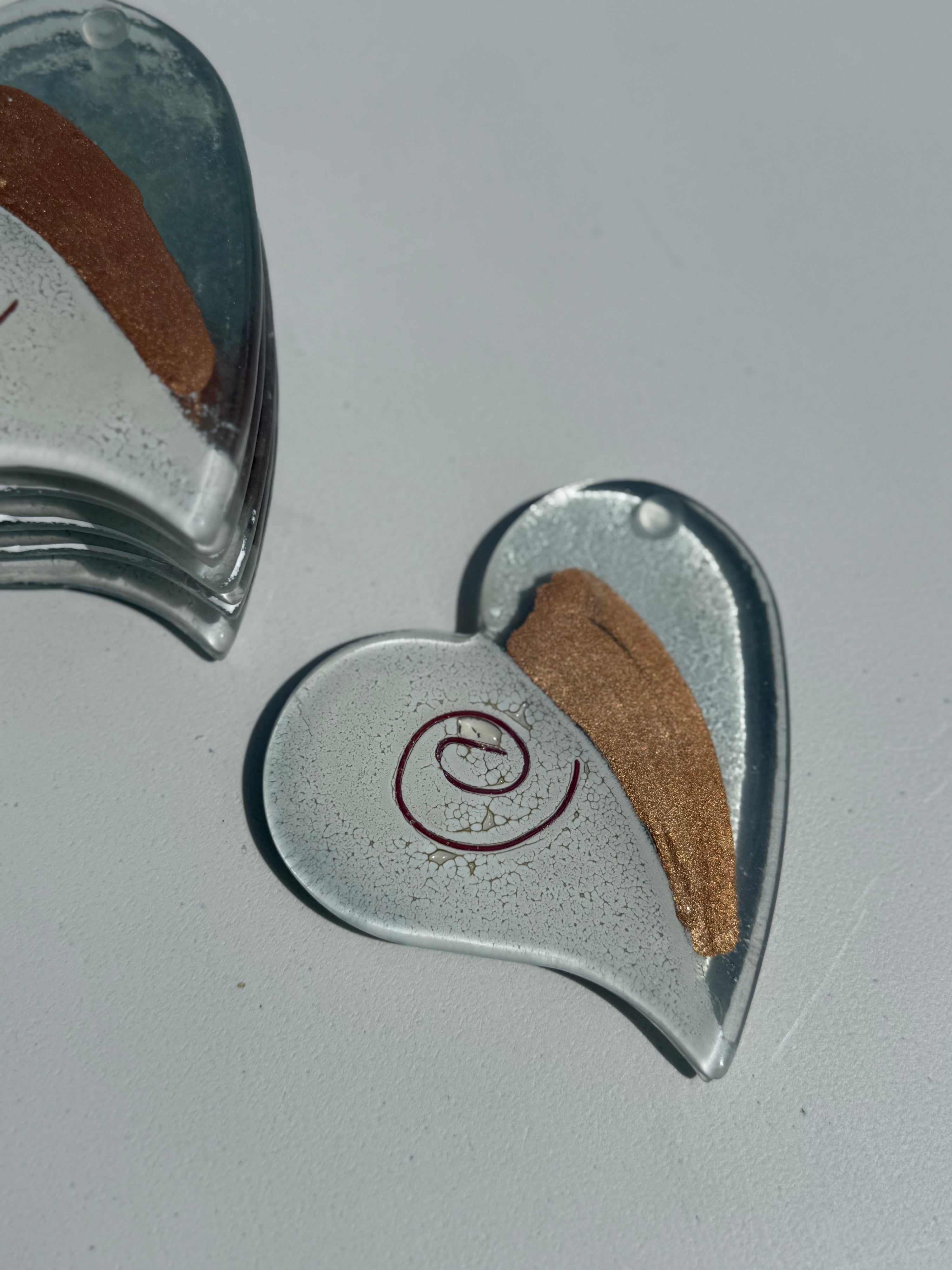 Rose Gold Heart Coaster