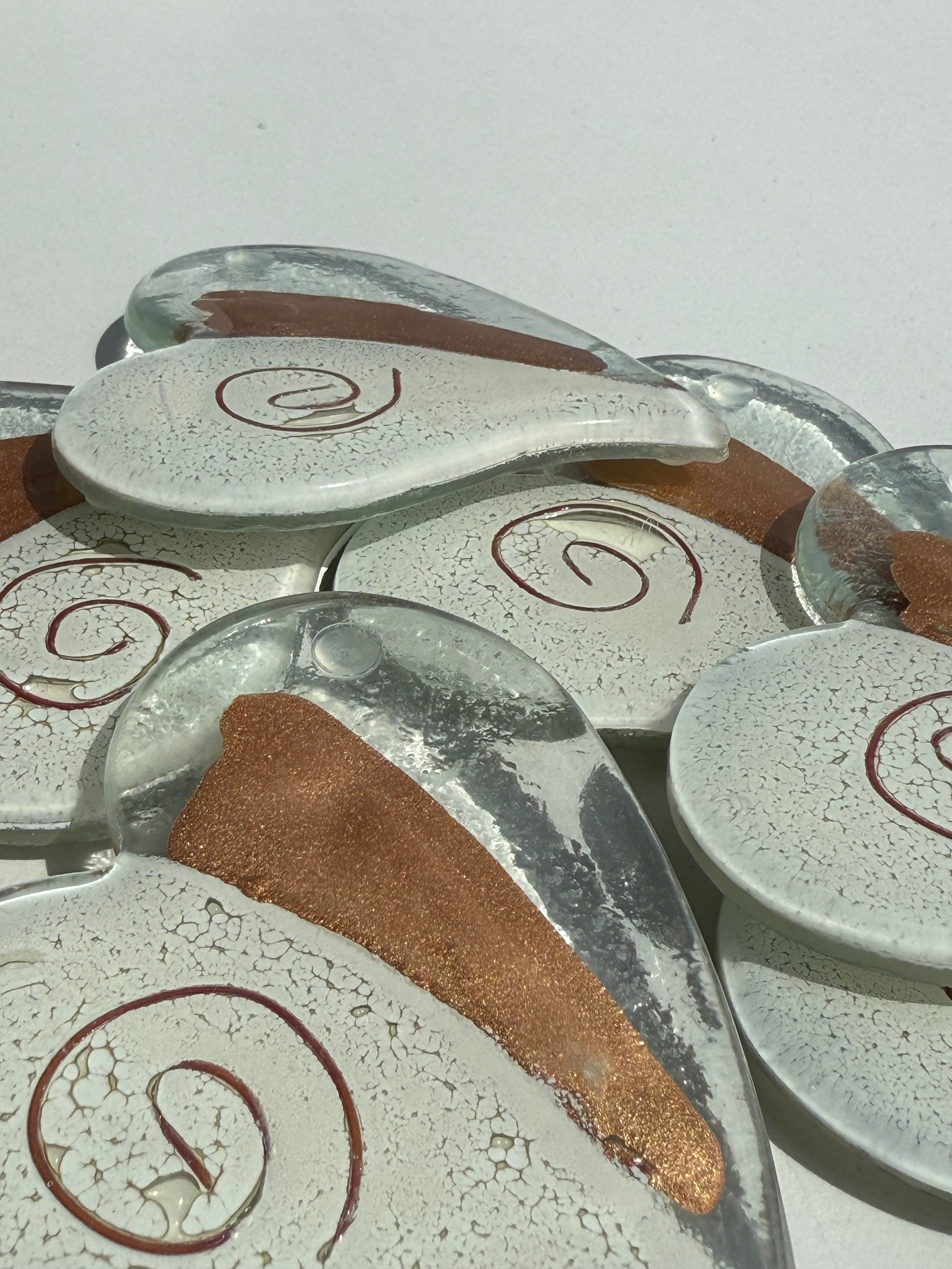 Rose Gold Heart Coaster
