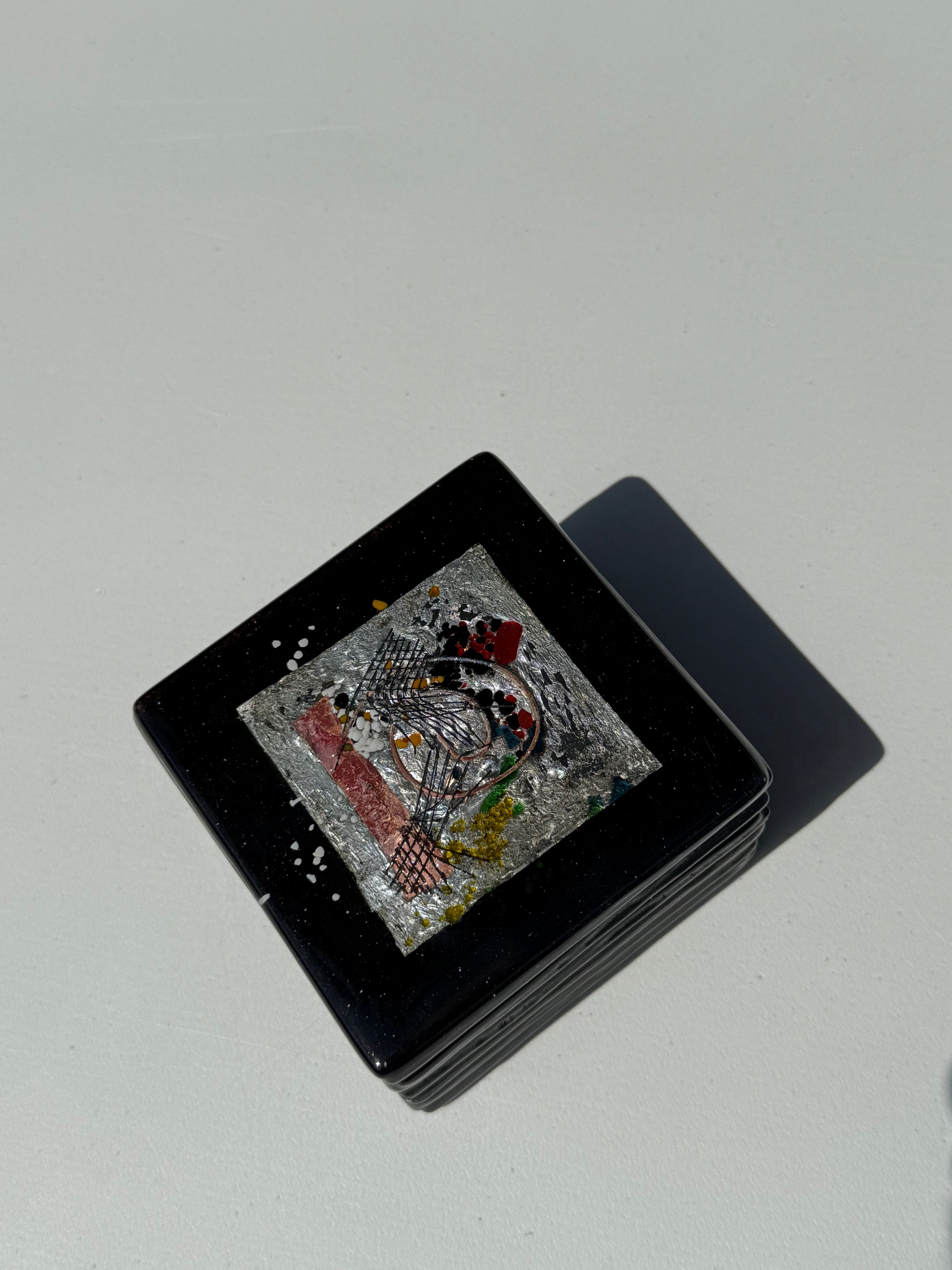 Opera Black Coasters (Square)