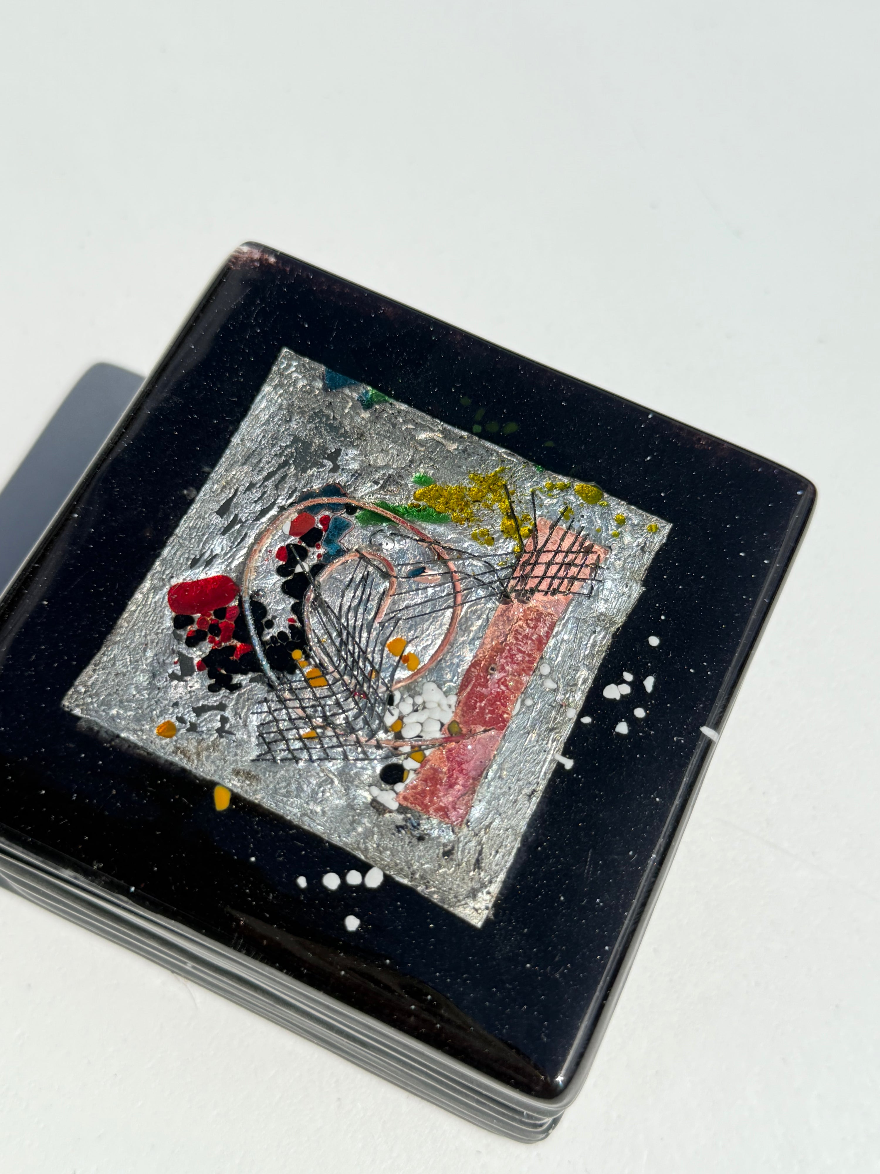 Opera Black Coasters (Square)