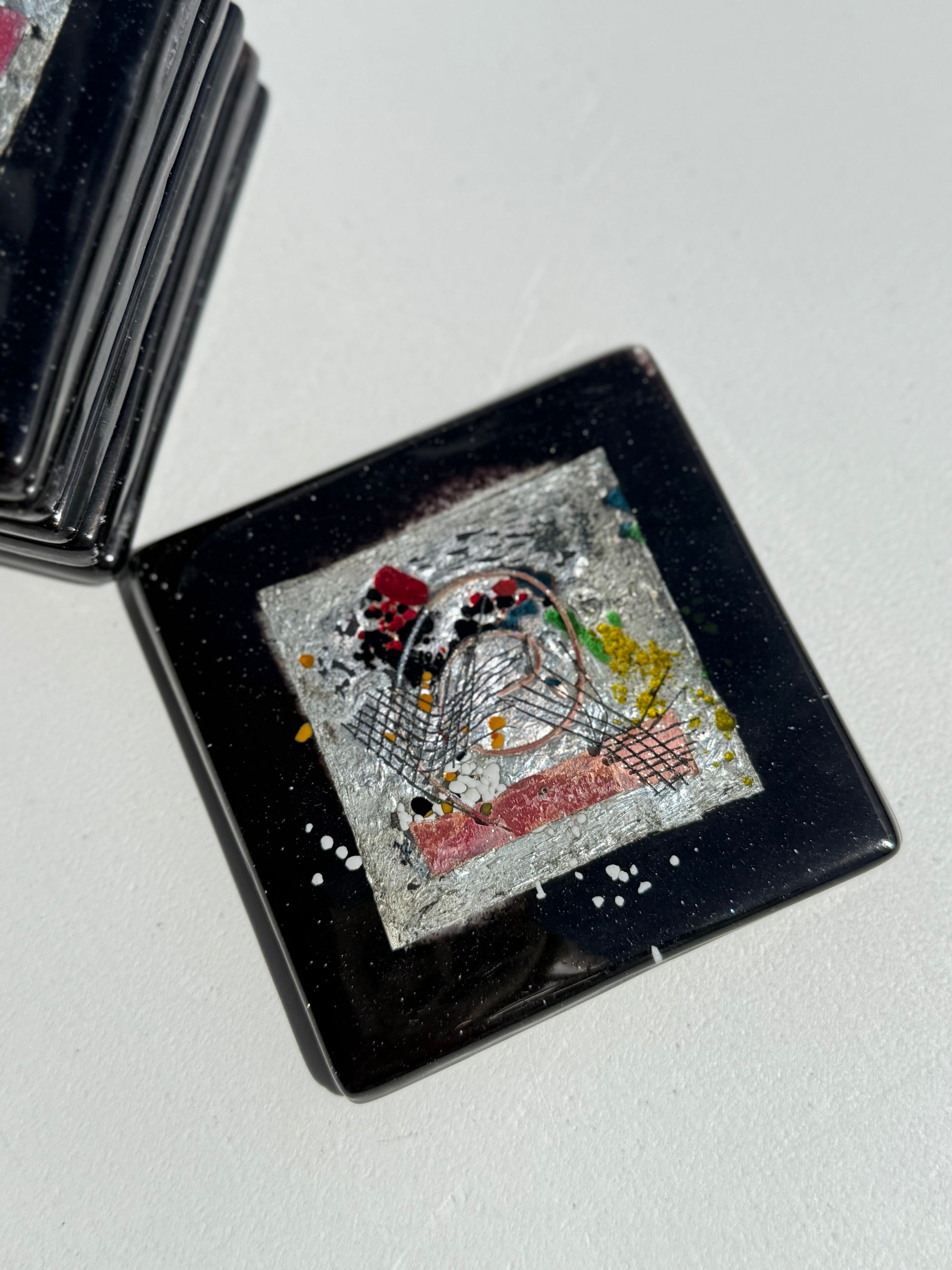Opera Black Coasters (Square)