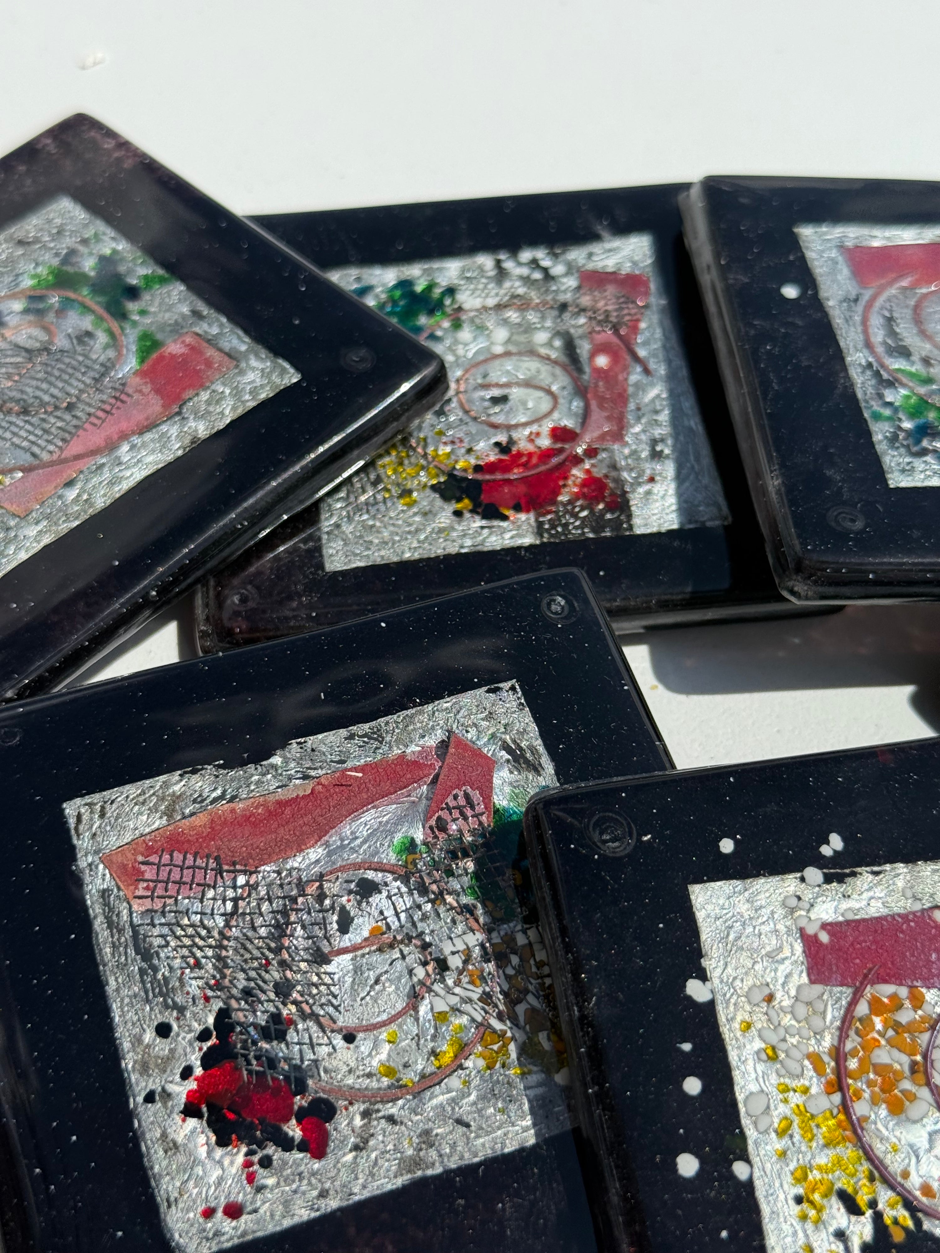 Opera Black Coasters (Square)