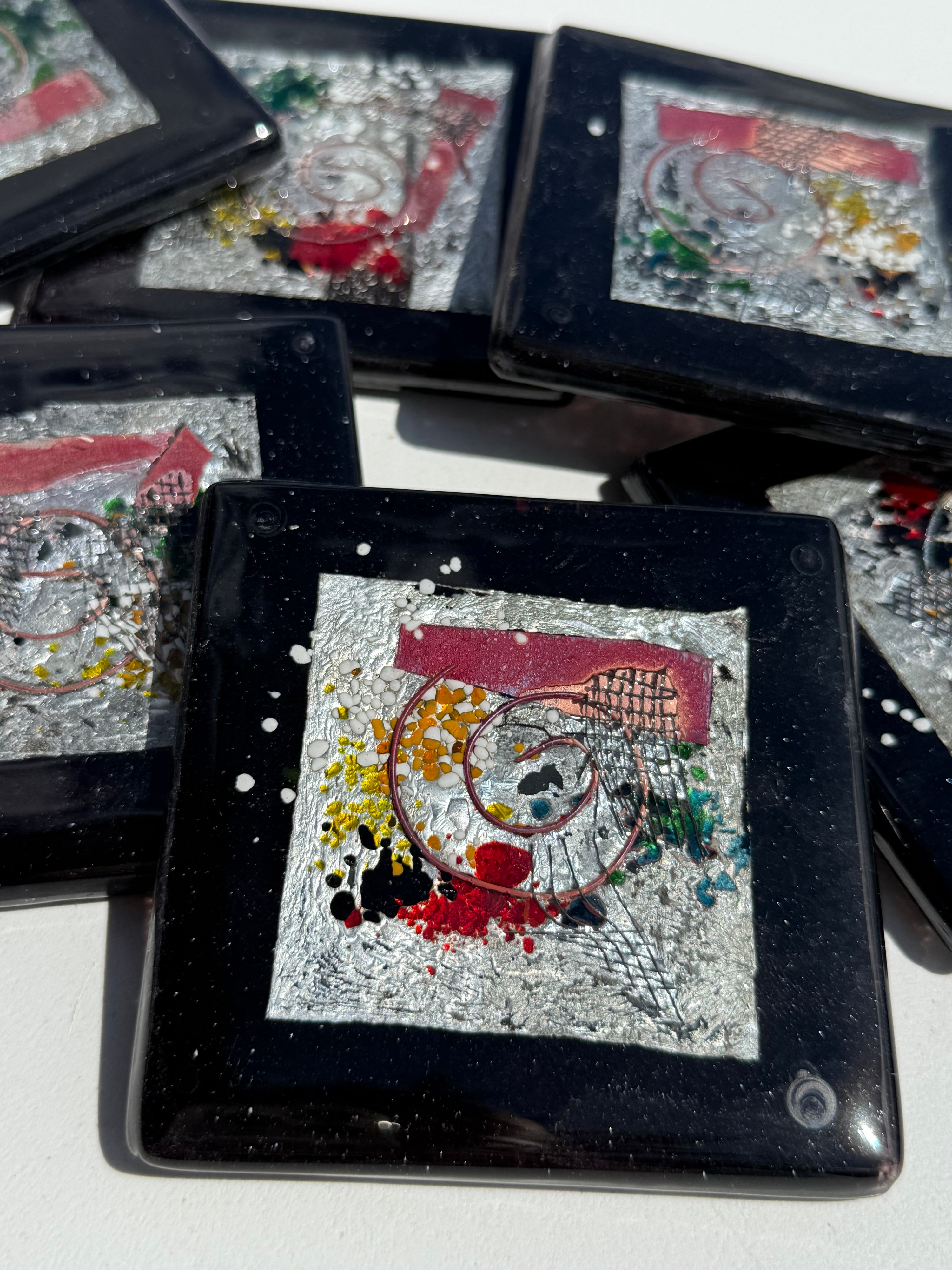 Opera Black Coasters (Square)