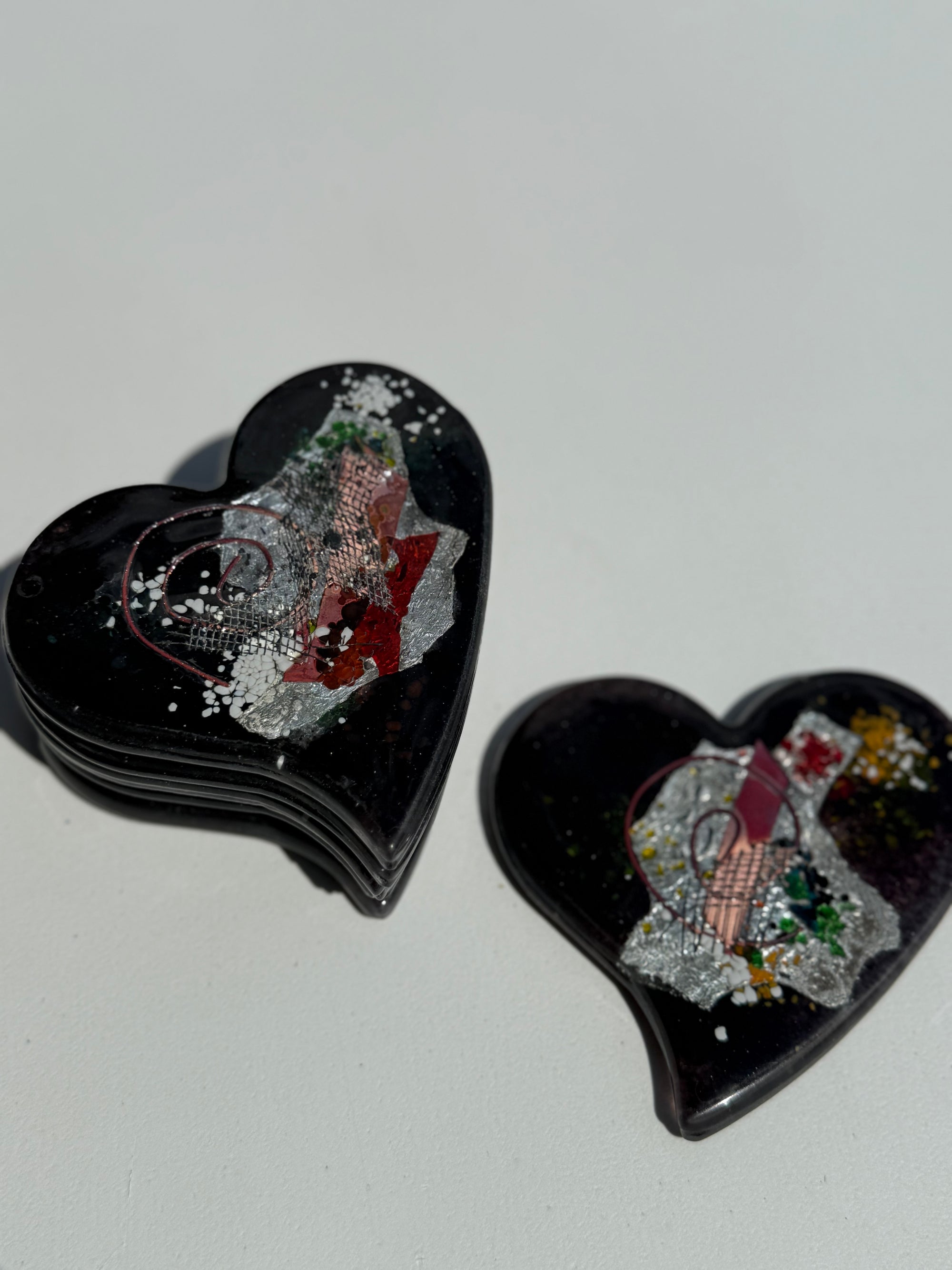 Opera Black Heart Coaster