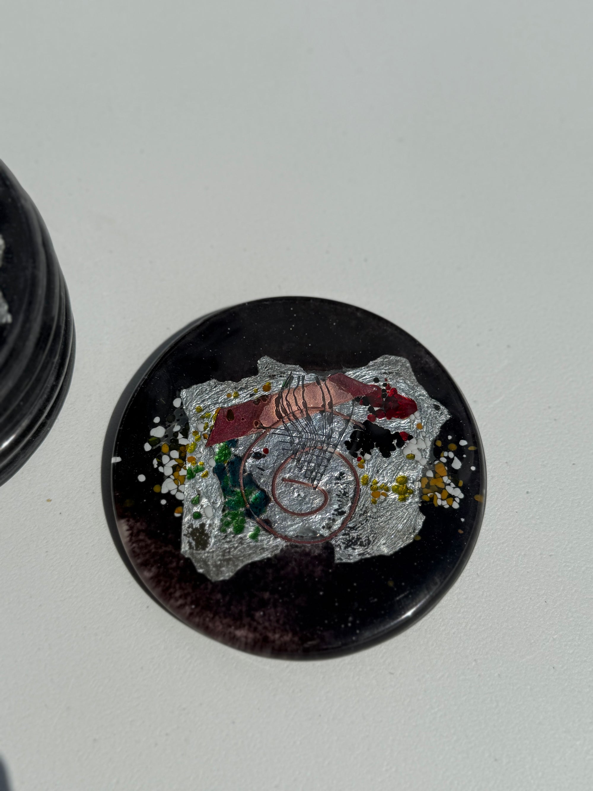 Opera Black Coasters (Round)