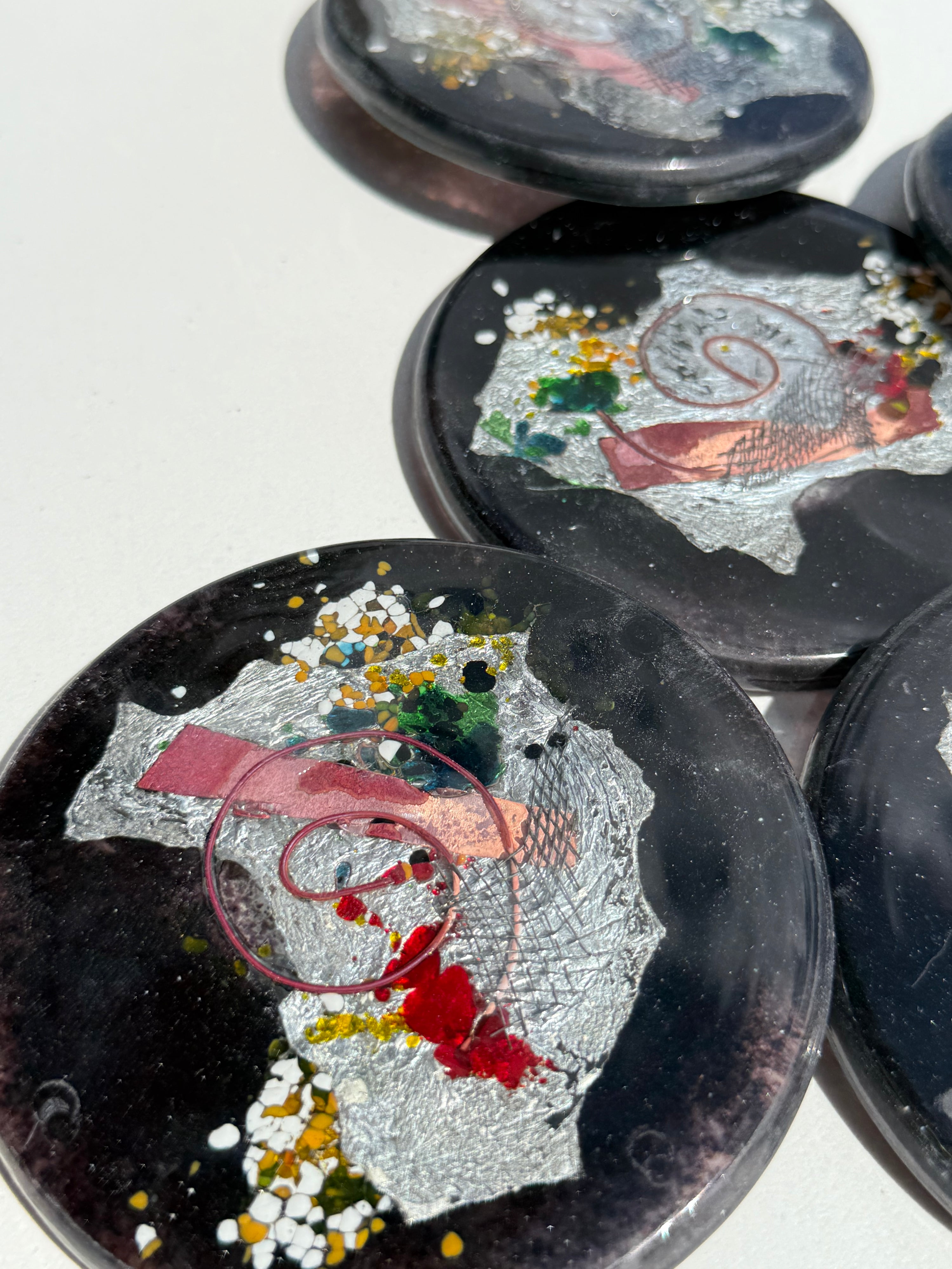 Opera Black Coasters (Round)