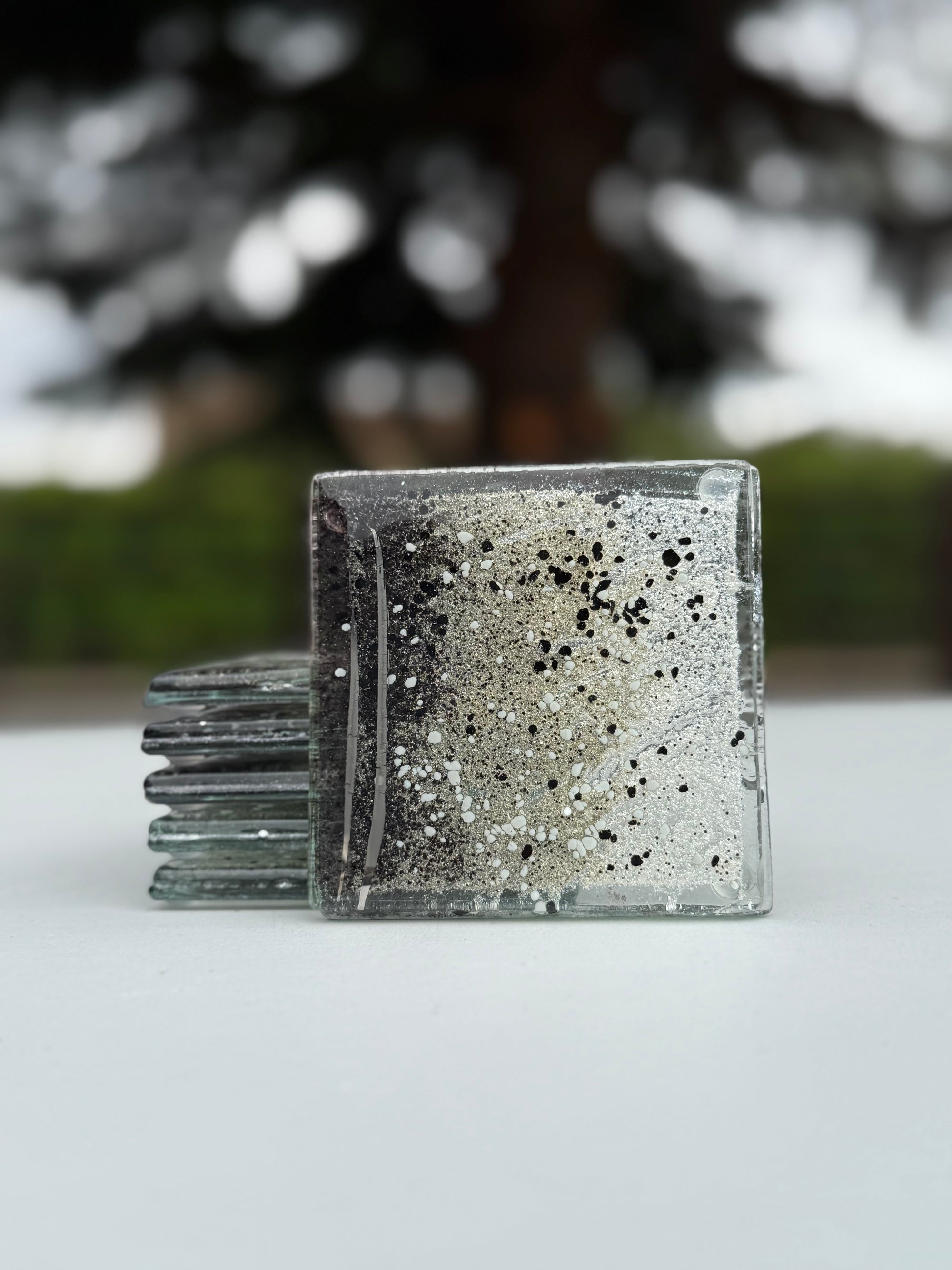 Silver, Grey & Platinum Coaster (Square)