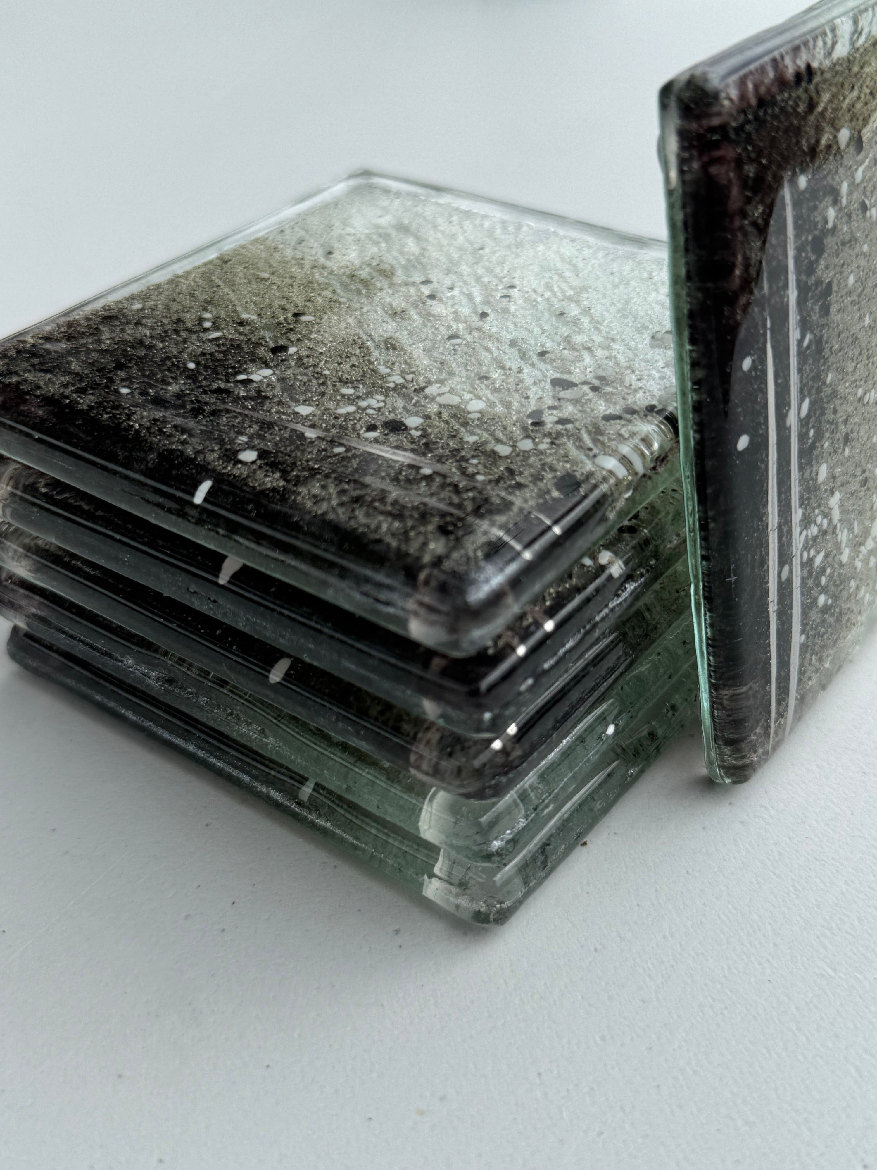 Silver, Grey & Platinum Coaster (Square)