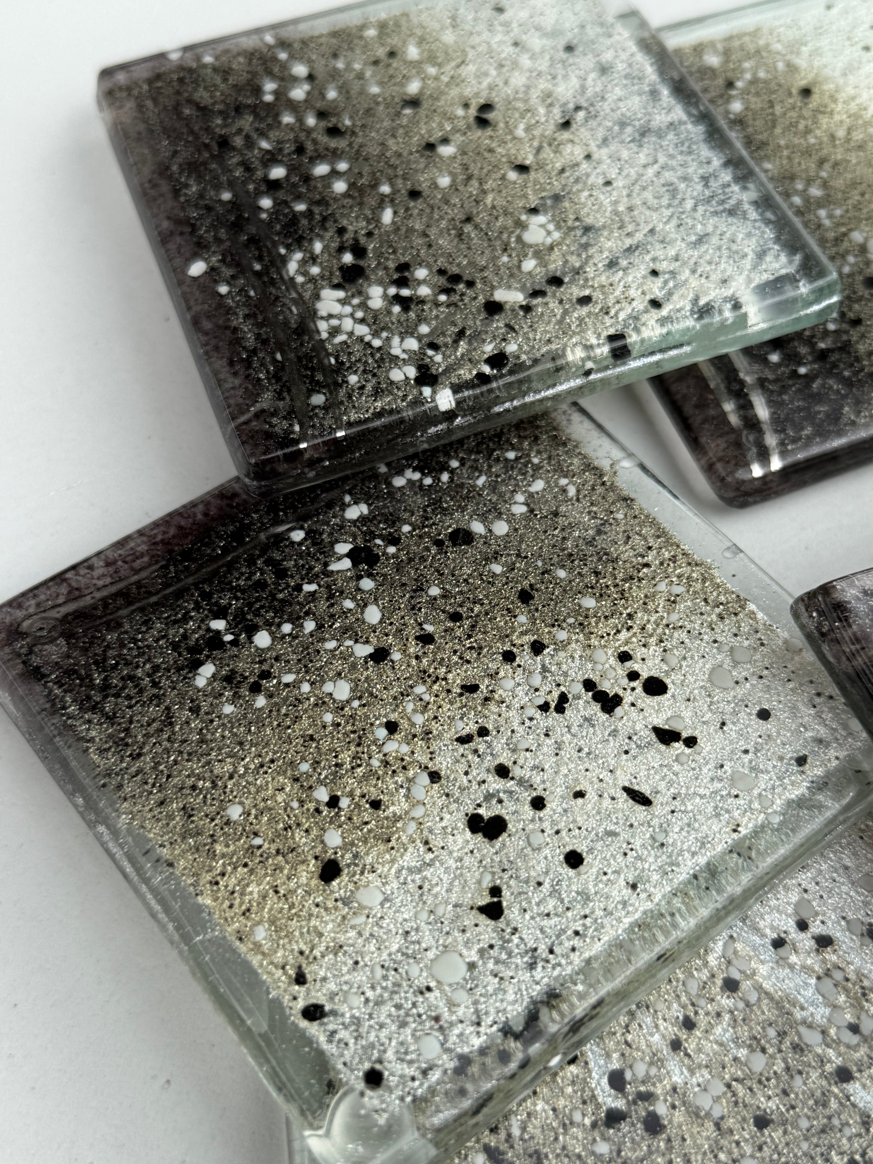 Silver, Grey & Platinum Coaster (Square)