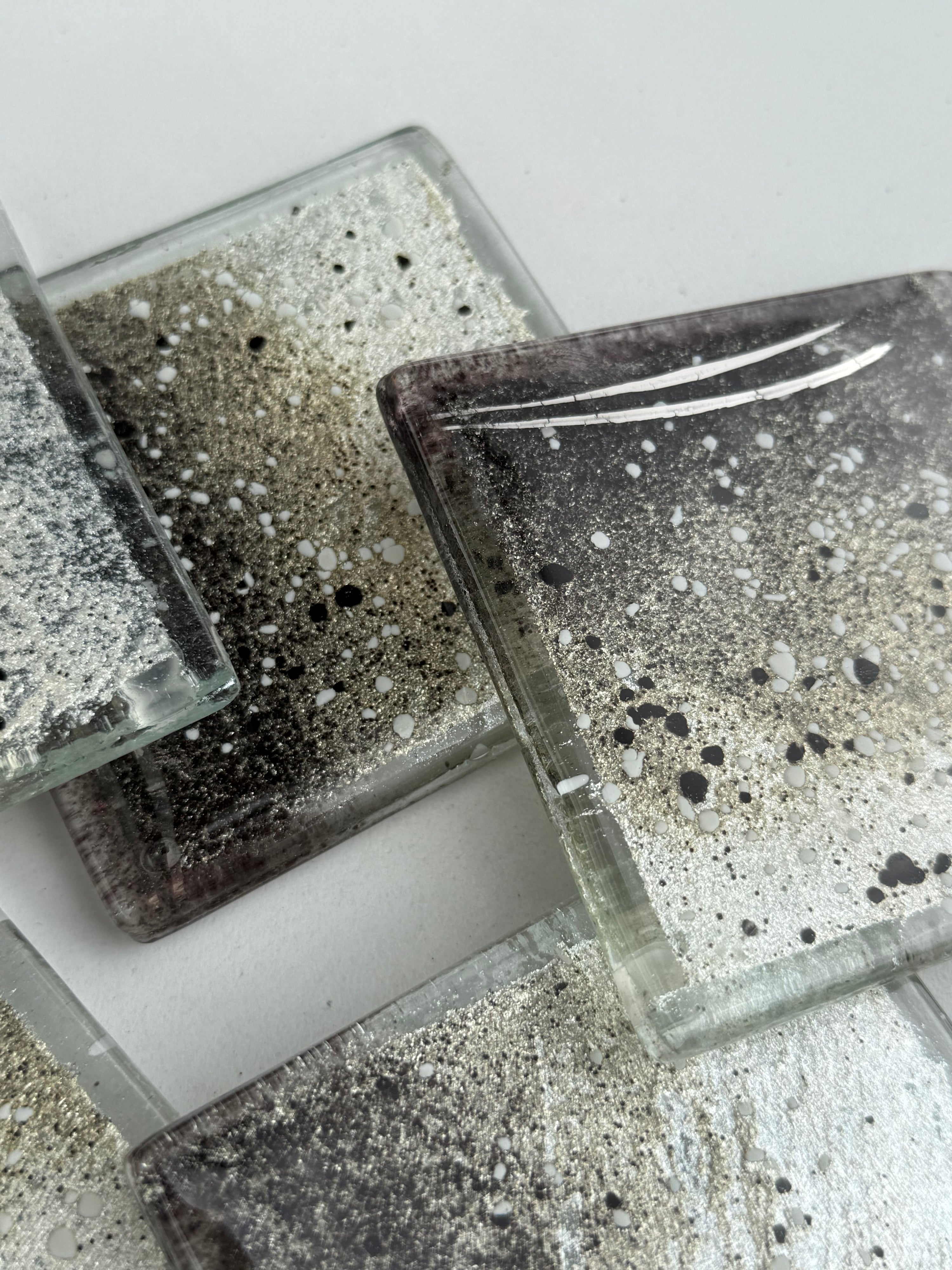 Silver, Grey & Platinum Coaster (Square)