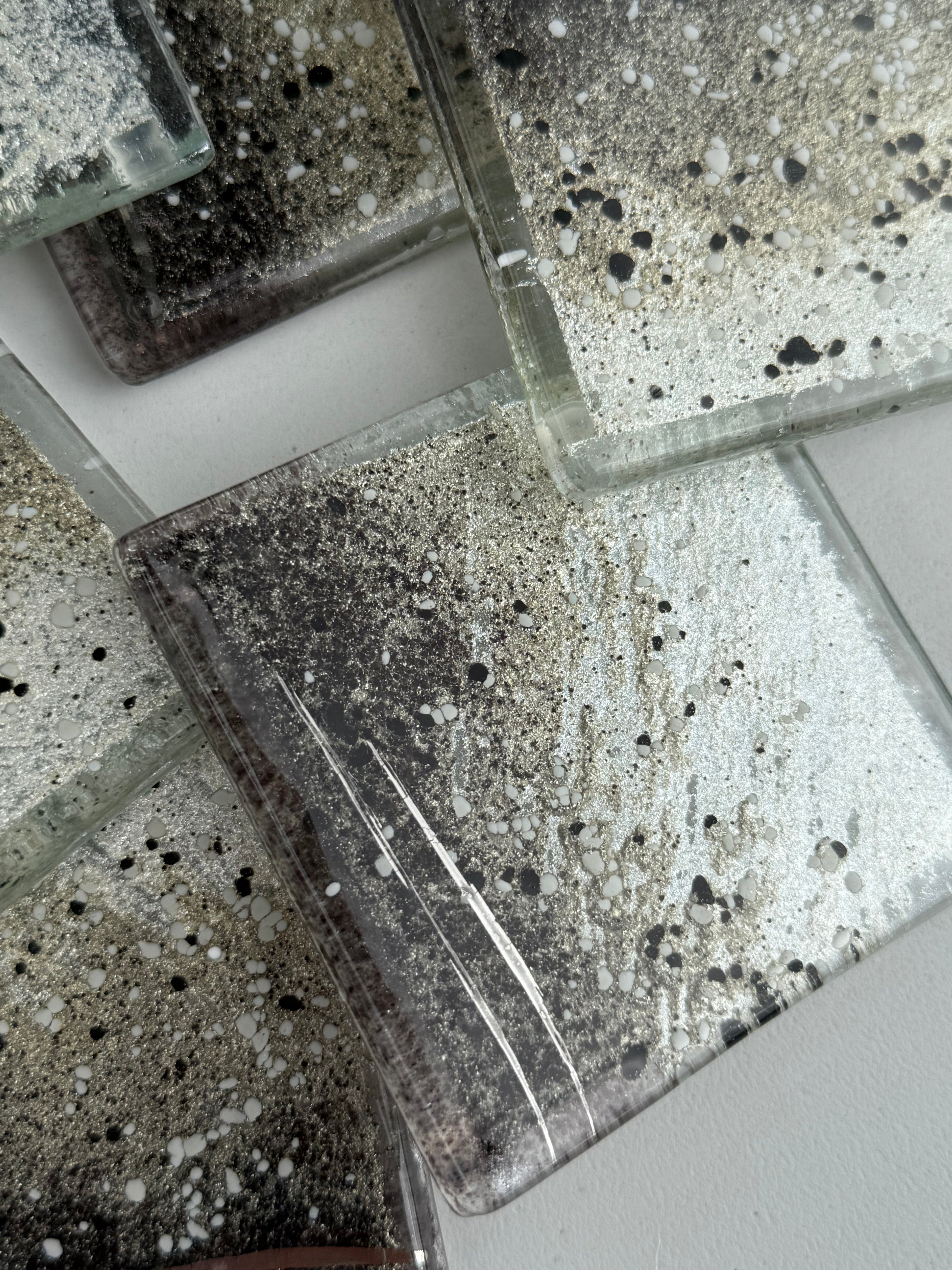 Silver, Grey & Platinum Coaster (Square)