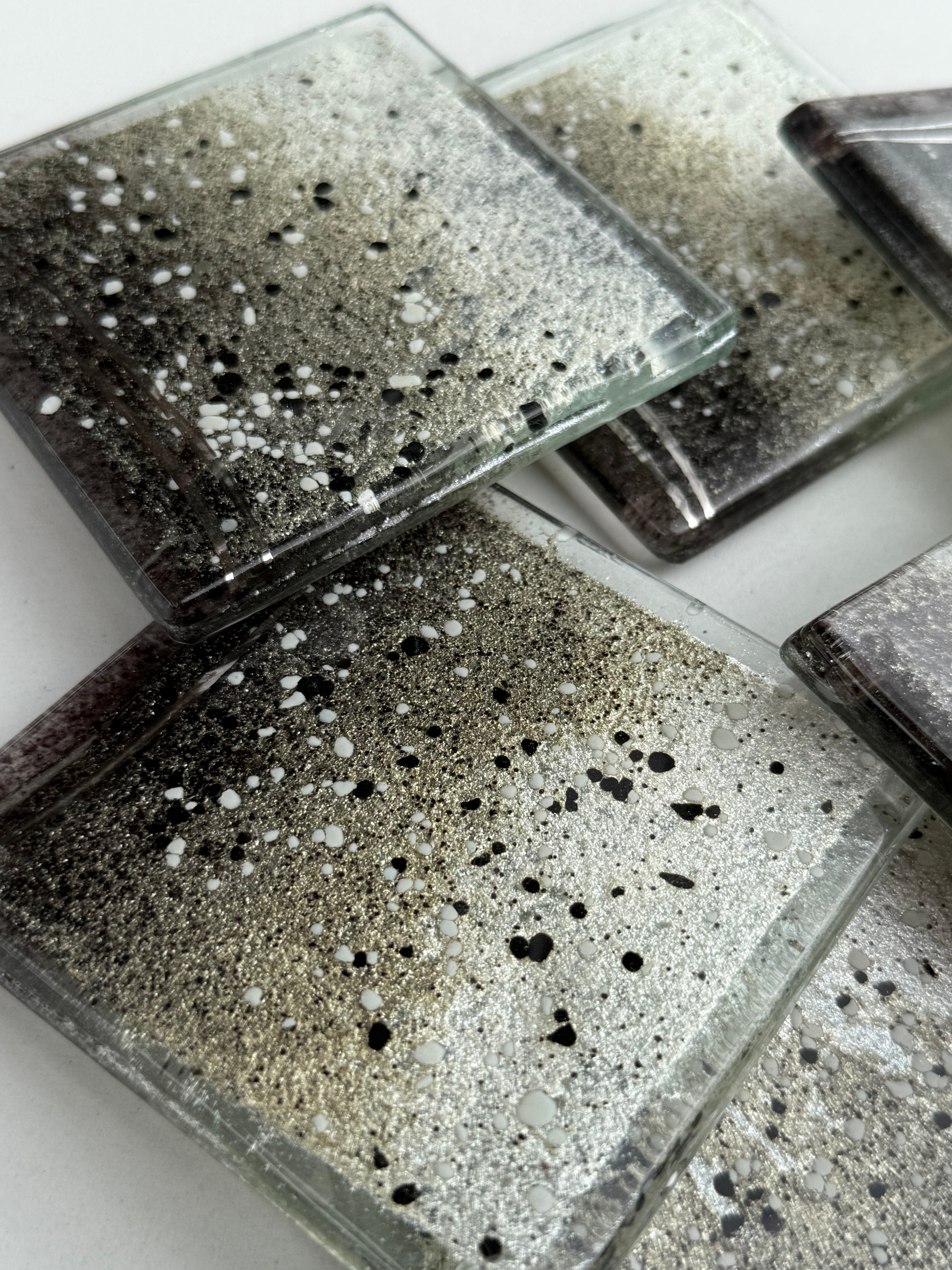 Silver, Grey & Platinum Coaster (Square)