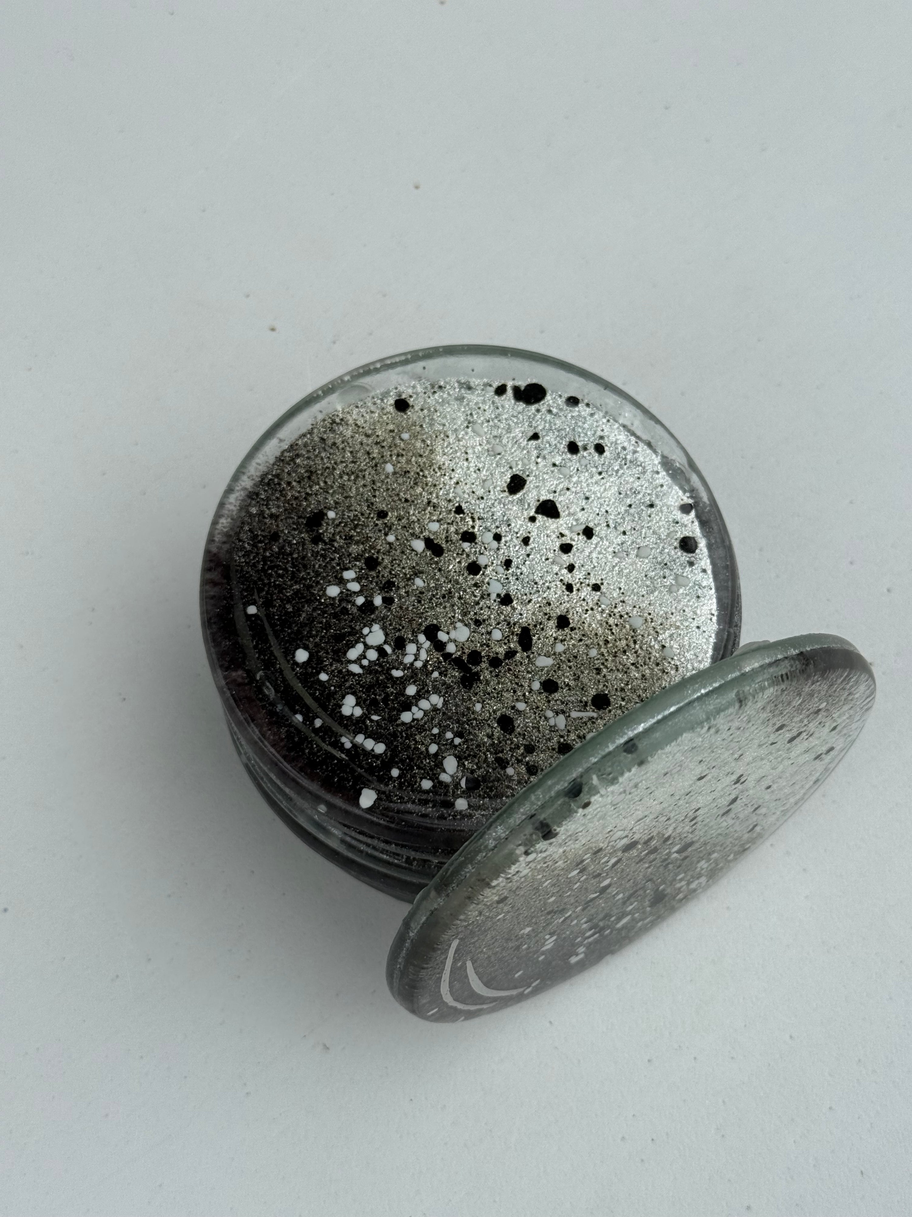 Silver, Grey & Platinum Coaster (Round)