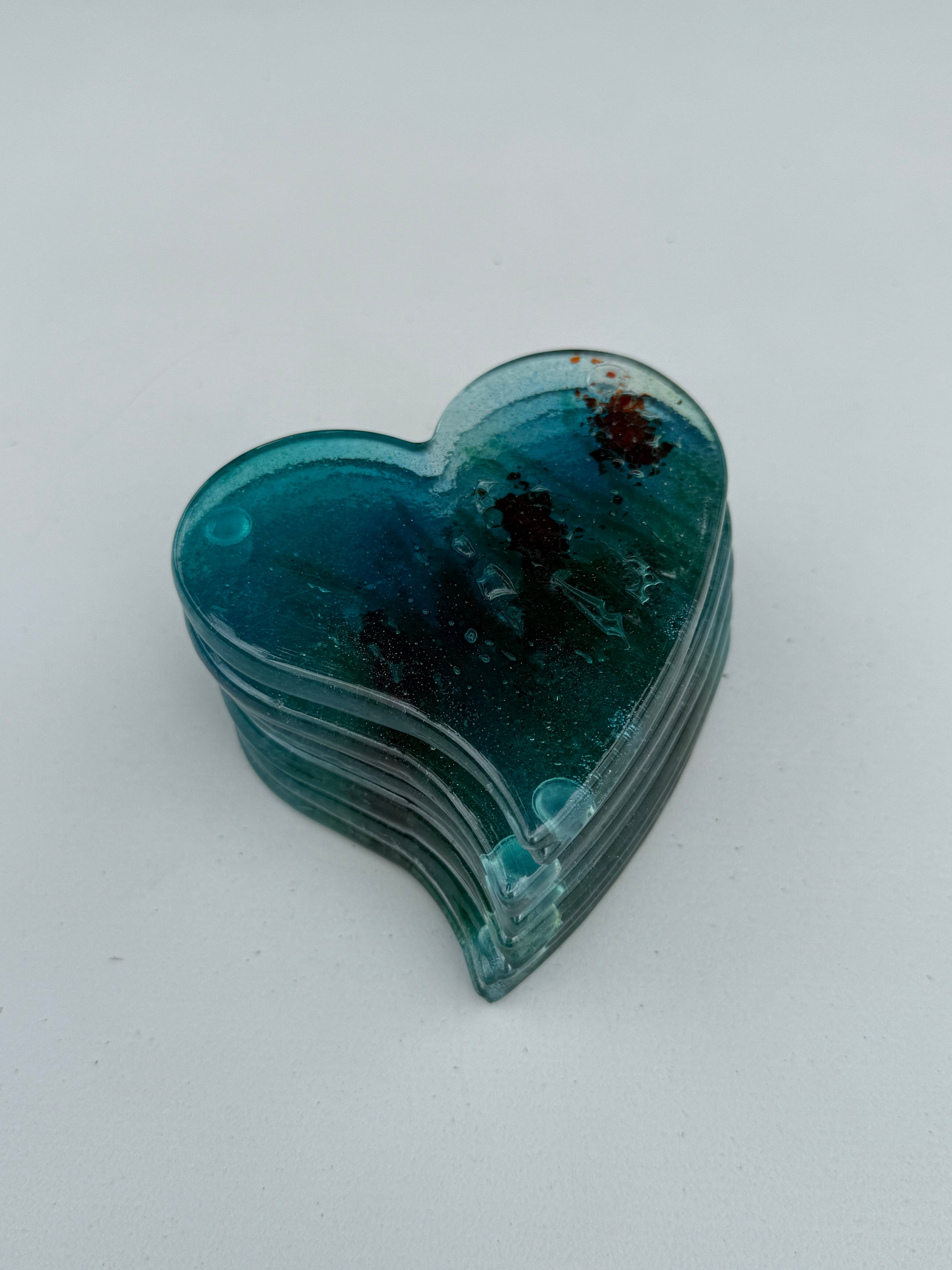 River Bank Heart Coaster