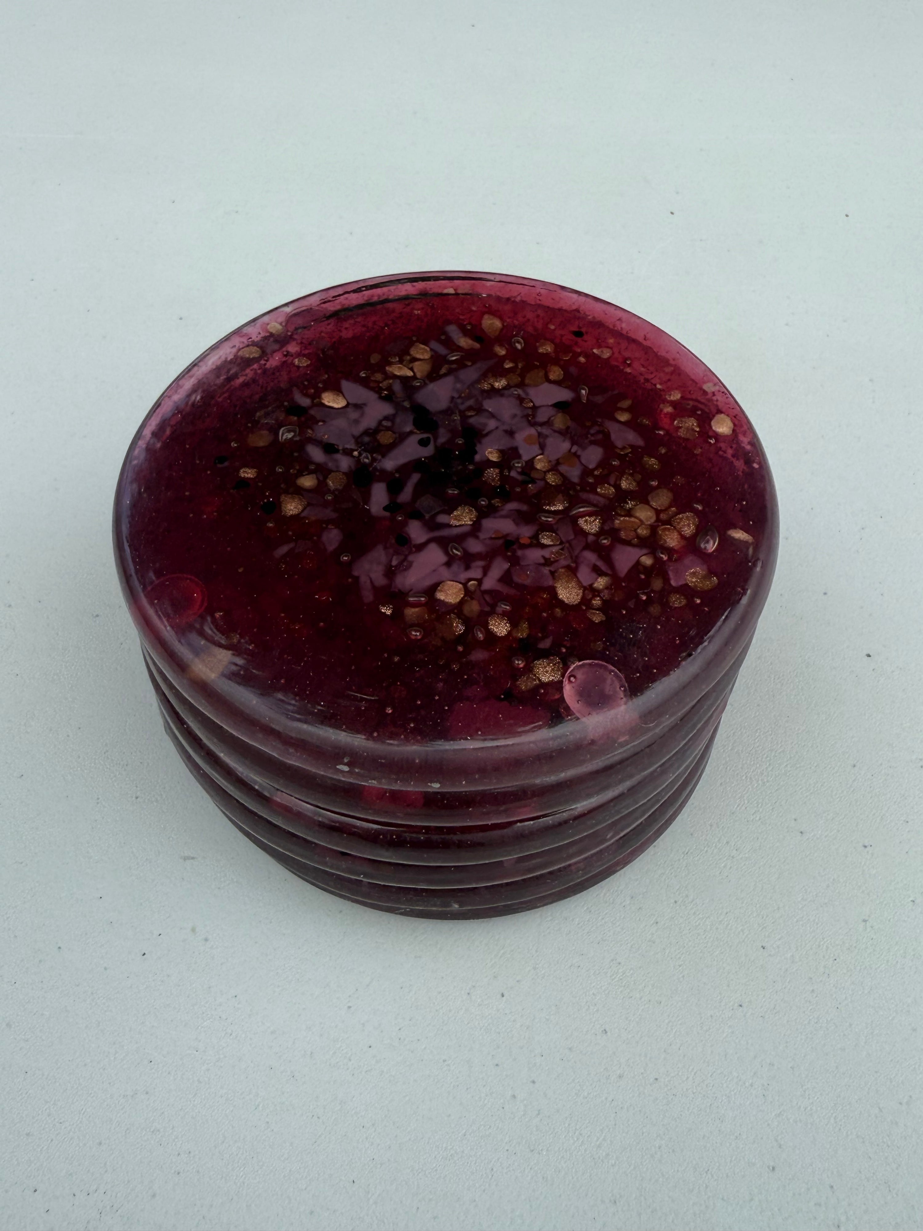 Rose & Platinum Coasters (Round)