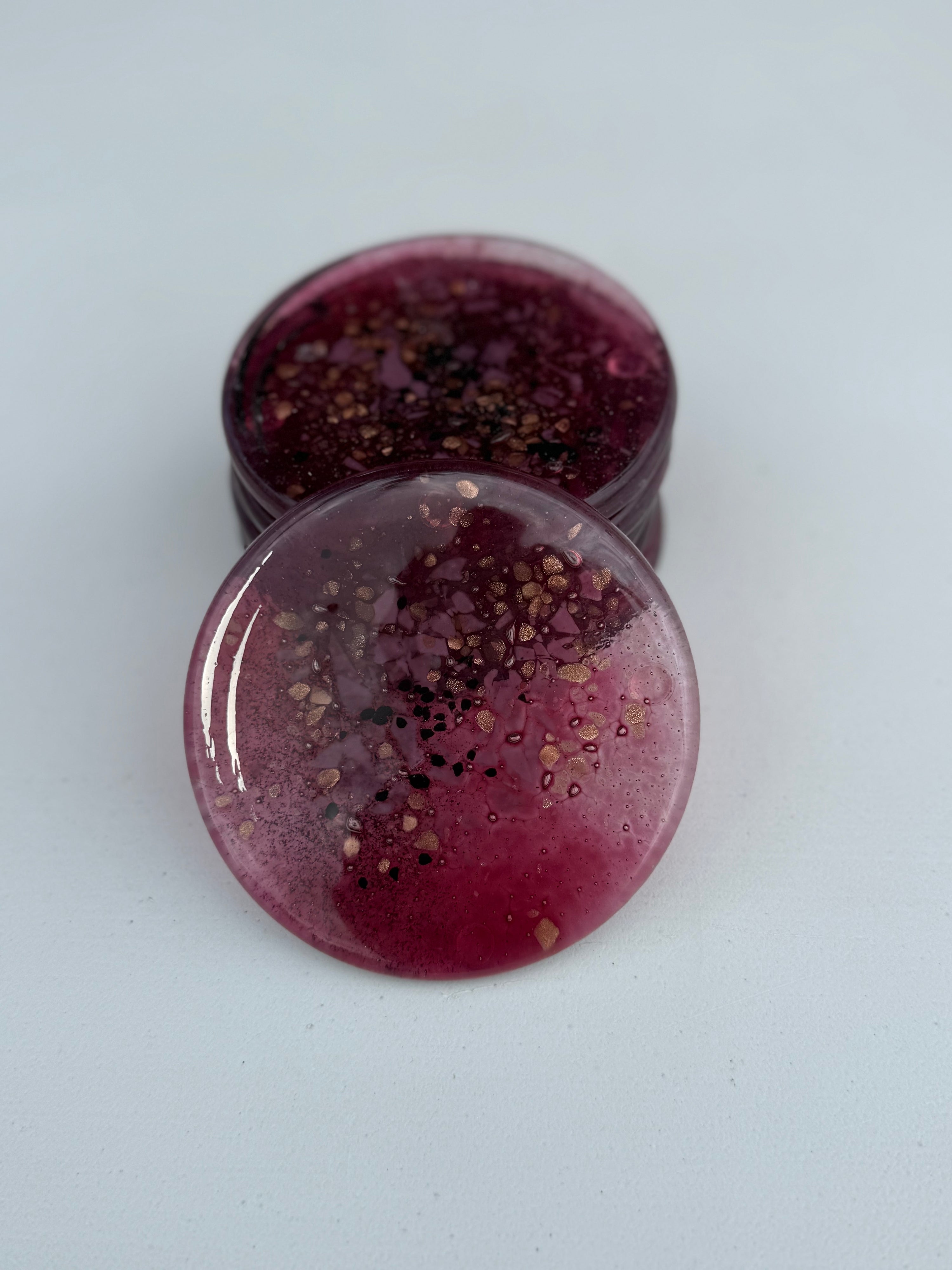 Rose & Platinum Coasters (Round)