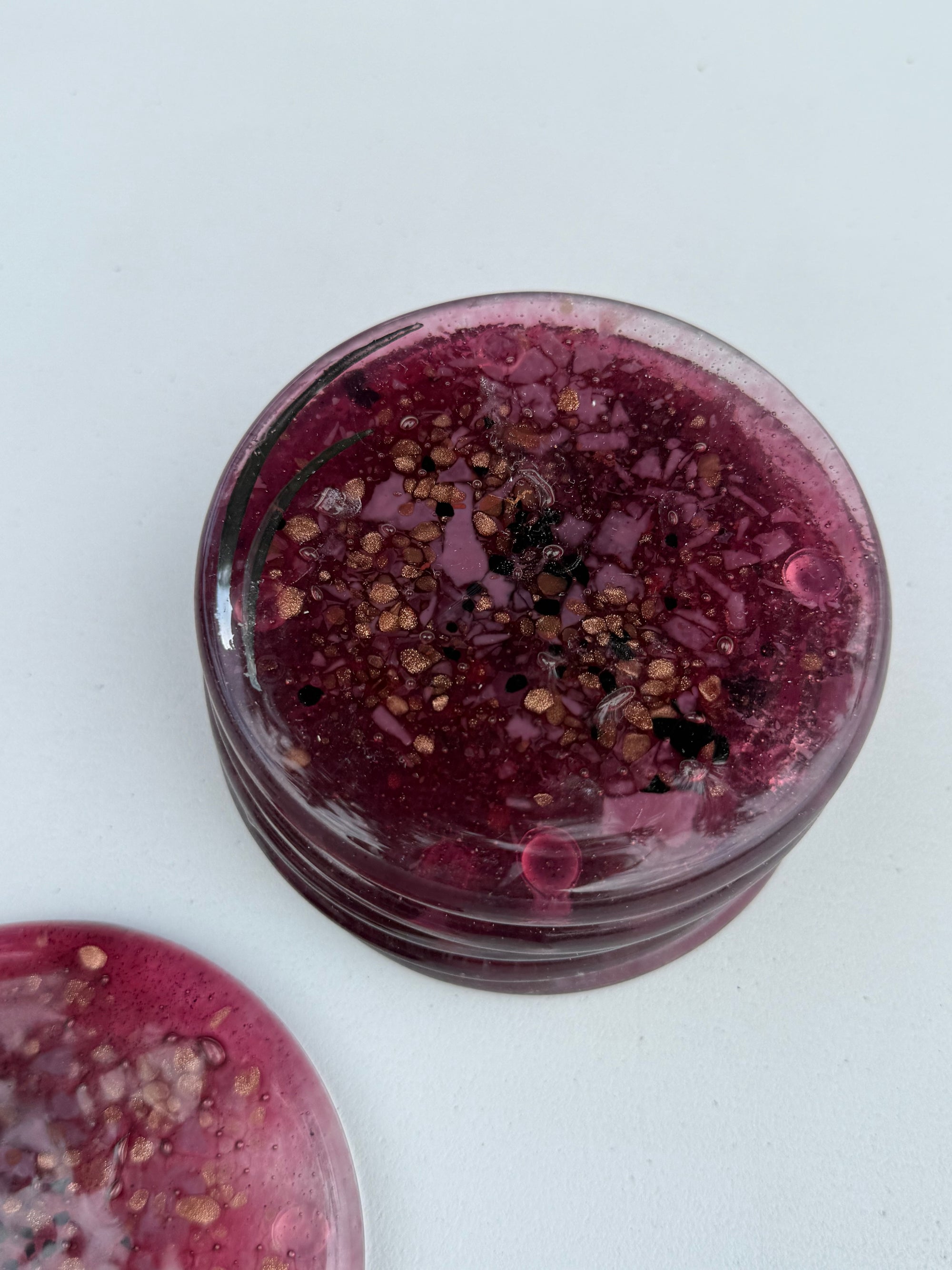 Rose & Platinum Coasters (Round)