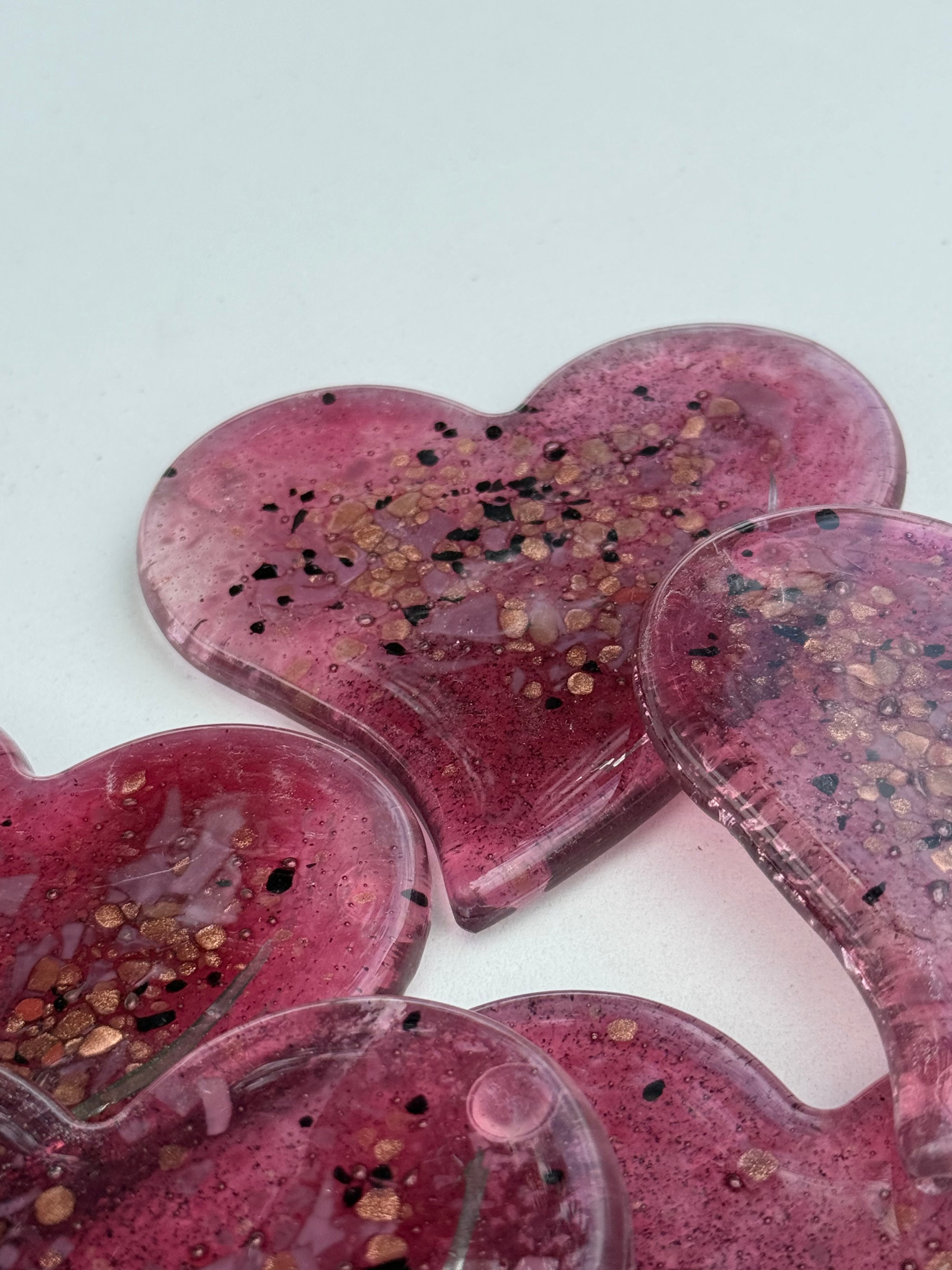 Rose & Platinum Heart Coaster