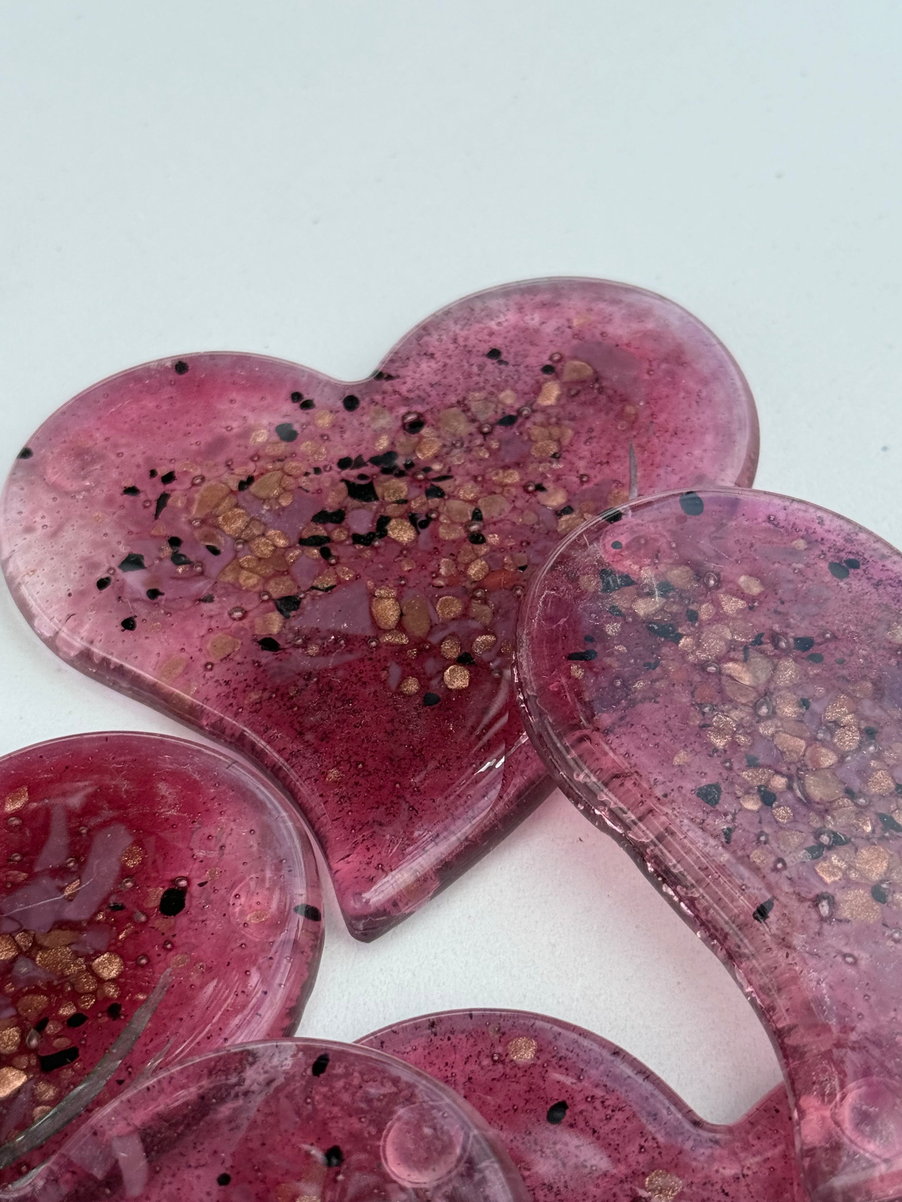 Rose & Platinum Heart Coaster