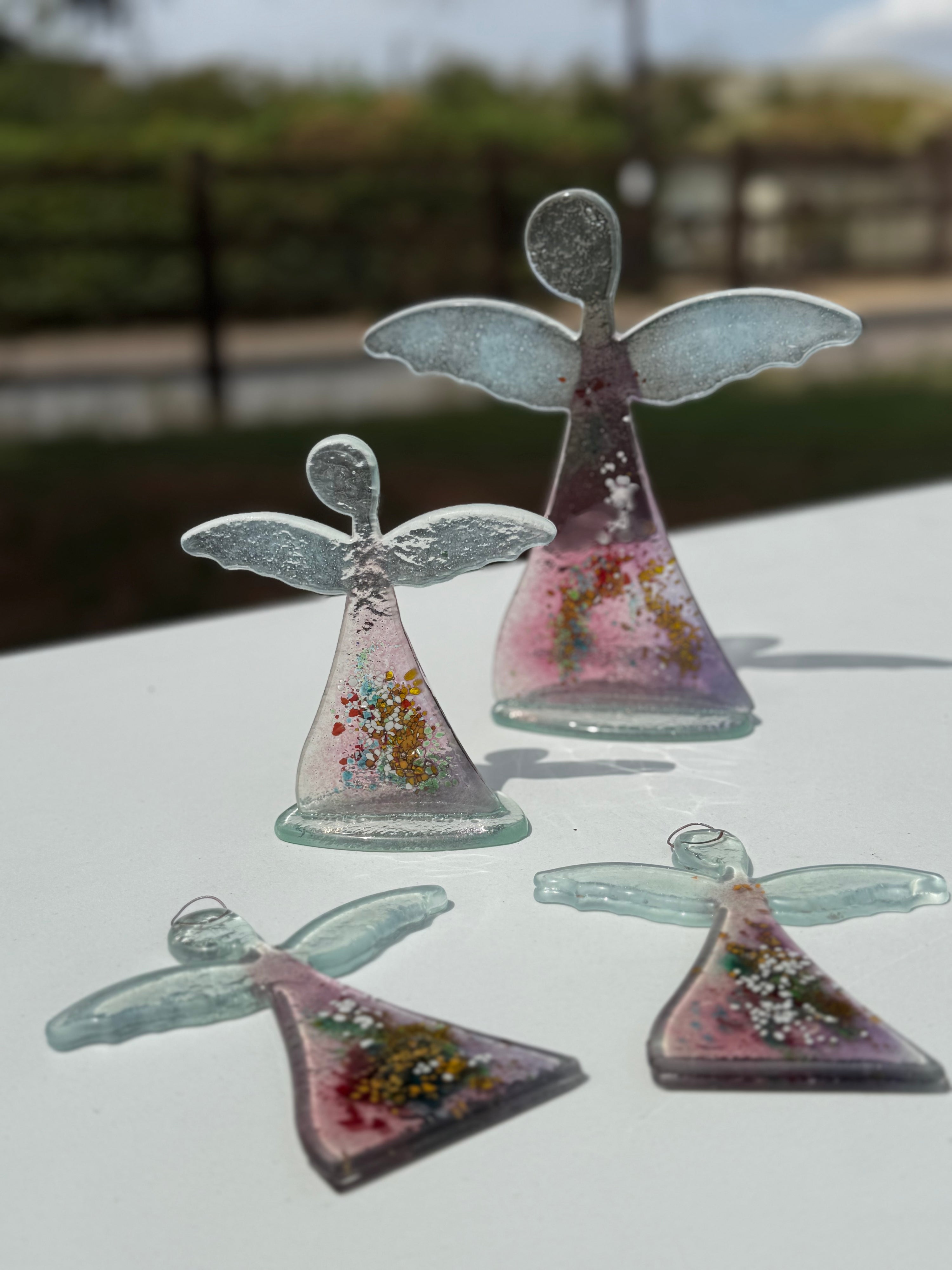 Angel - Tricolore Mauve (Hanging Decoration)
