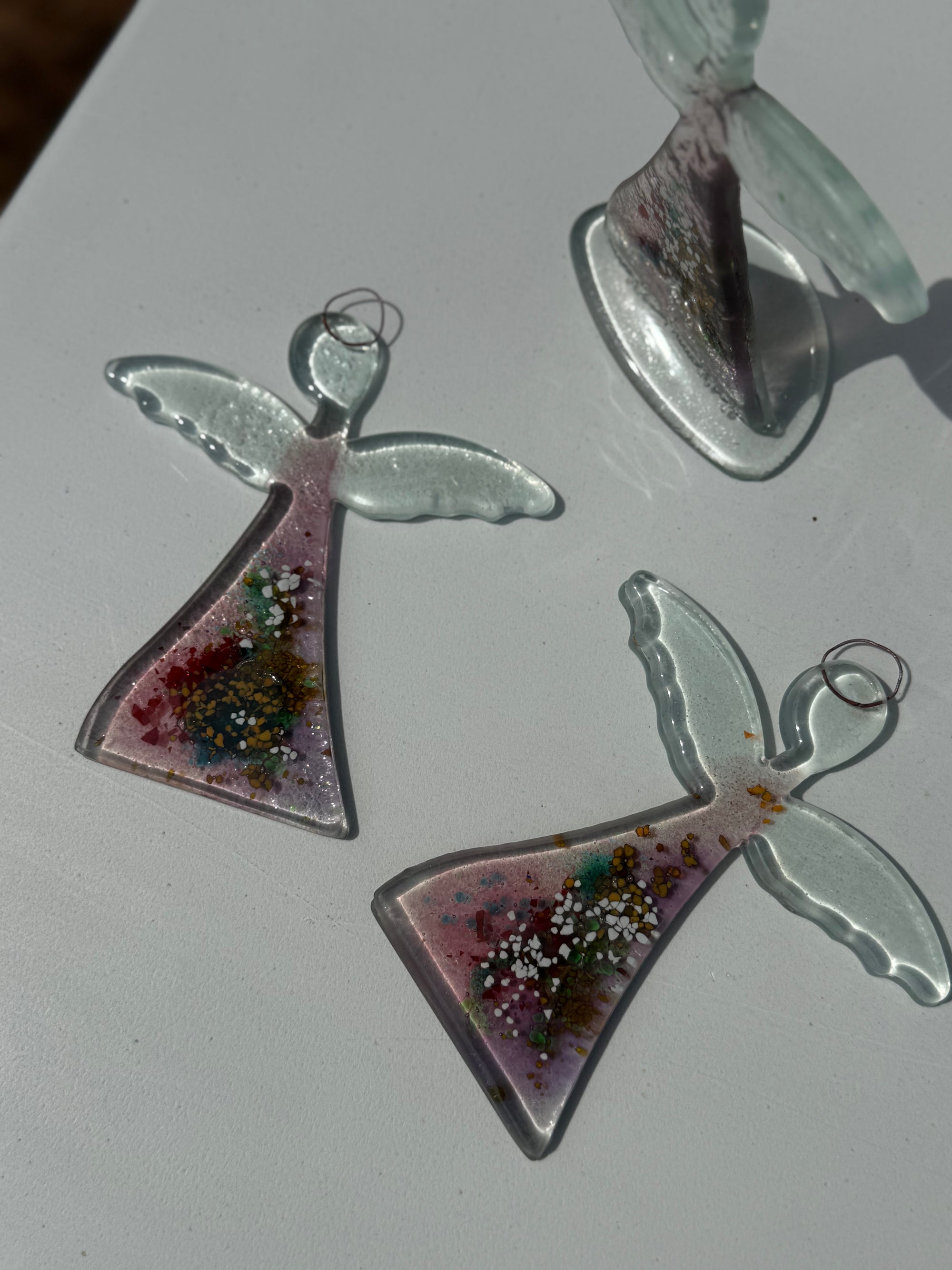 Angel - Tricolore Mauve (Hanging Decoration)