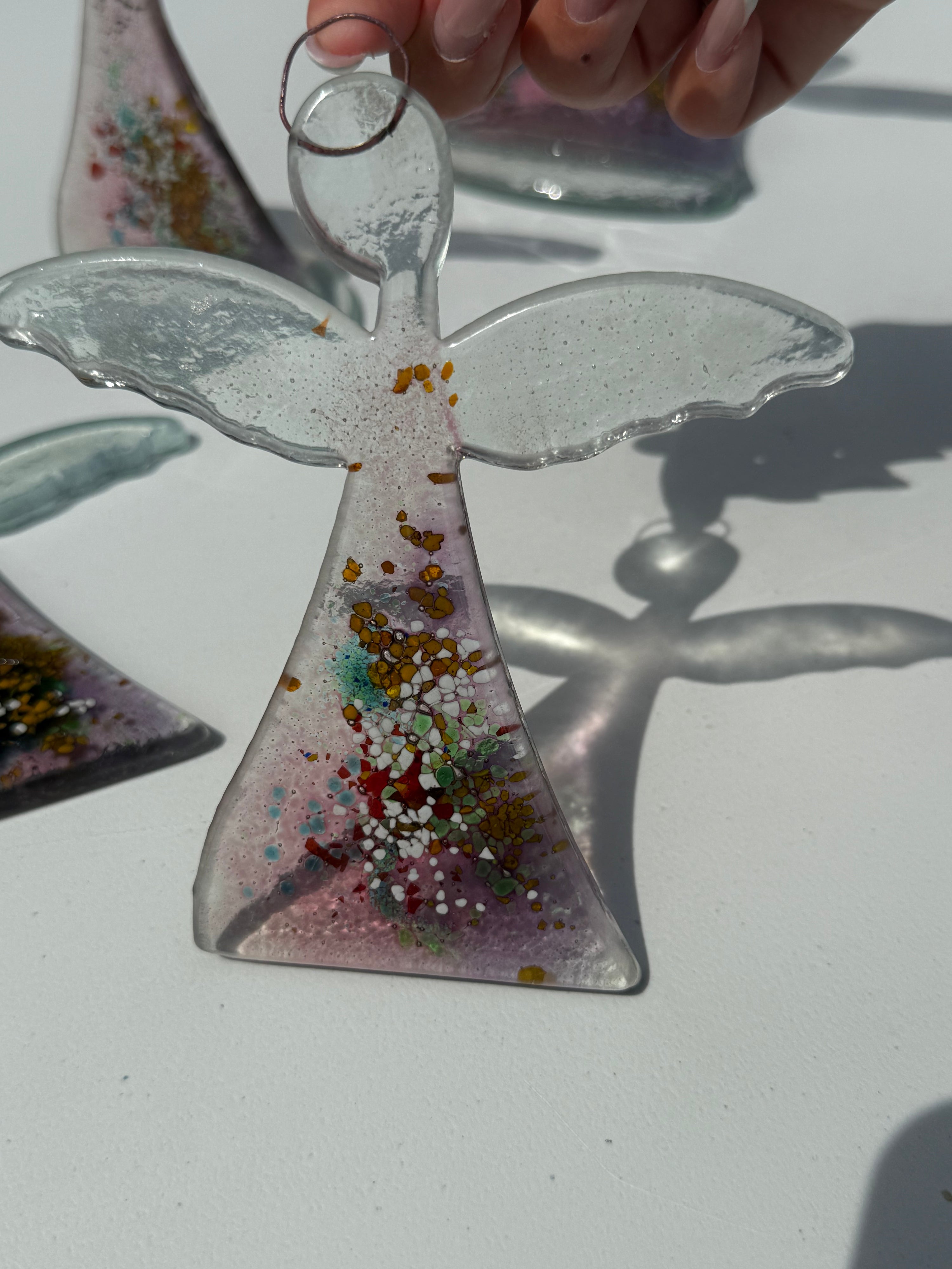 Angel - Tricolore Mauve (Hanging Decoration)