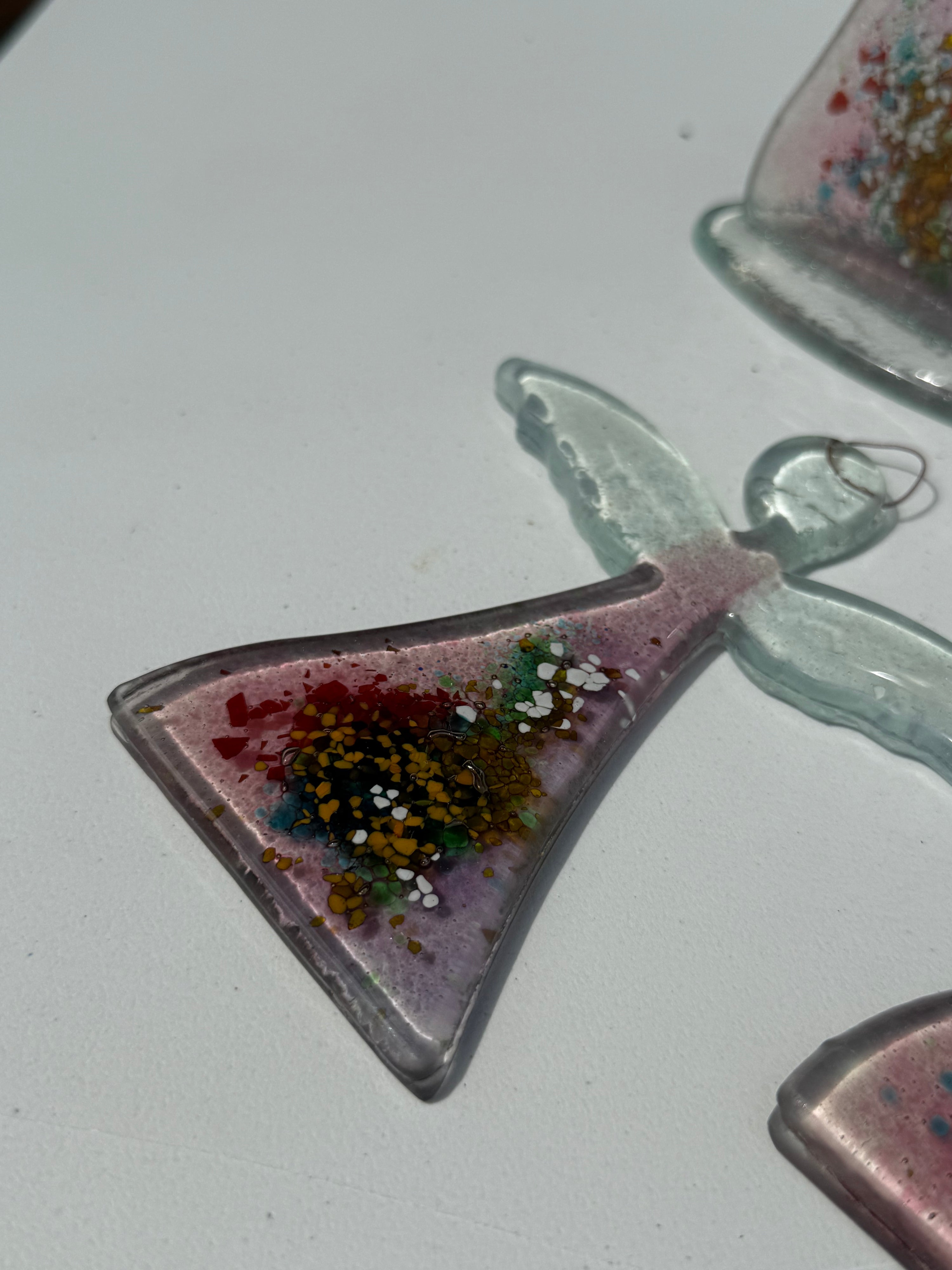 Angel - Tricolore Mauve (Hanging Decoration)