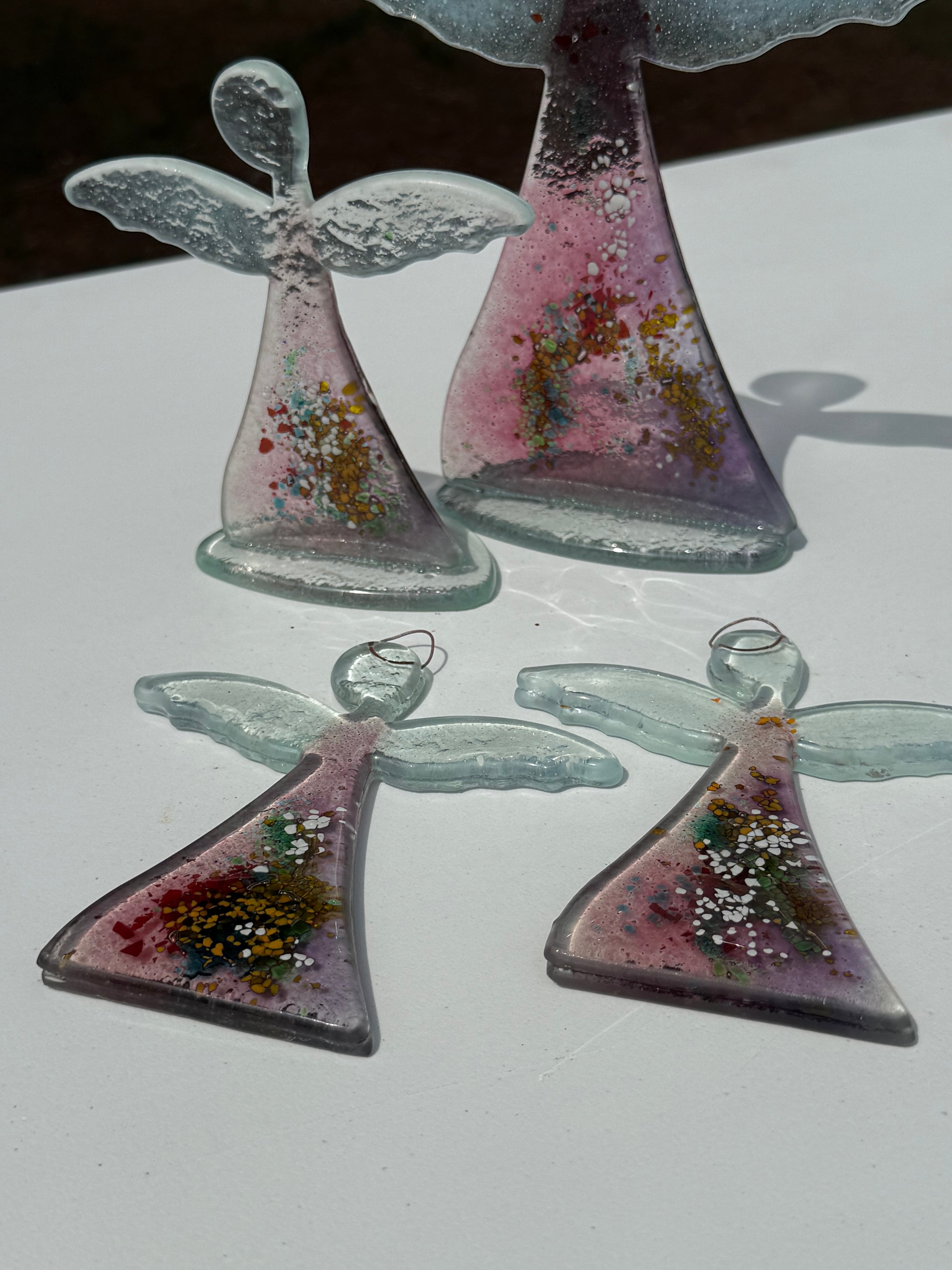 Angel - Tricolore Mauve (Hanging Decoration)