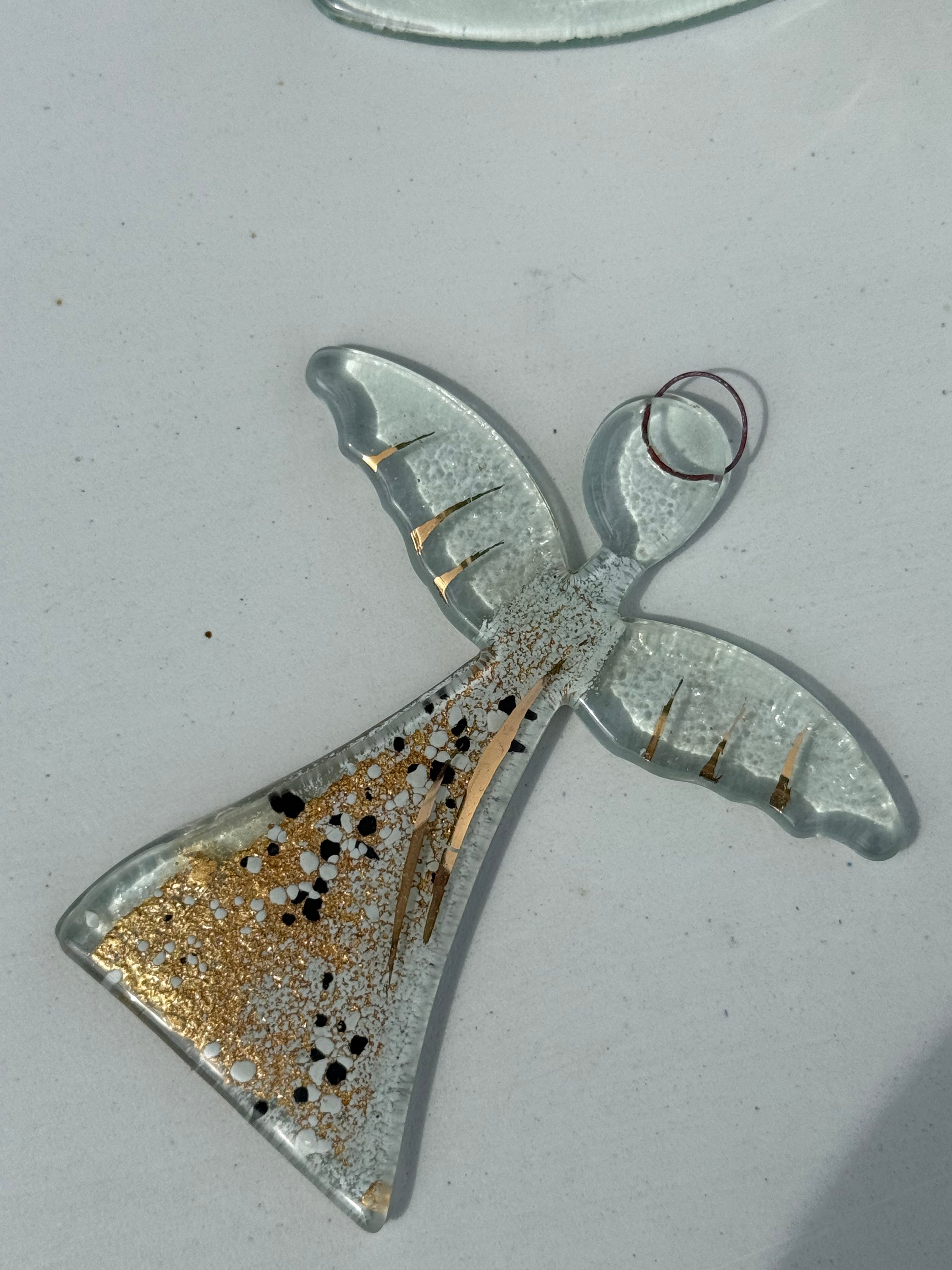 Angel - Golden Frost (Hanging Decoration)