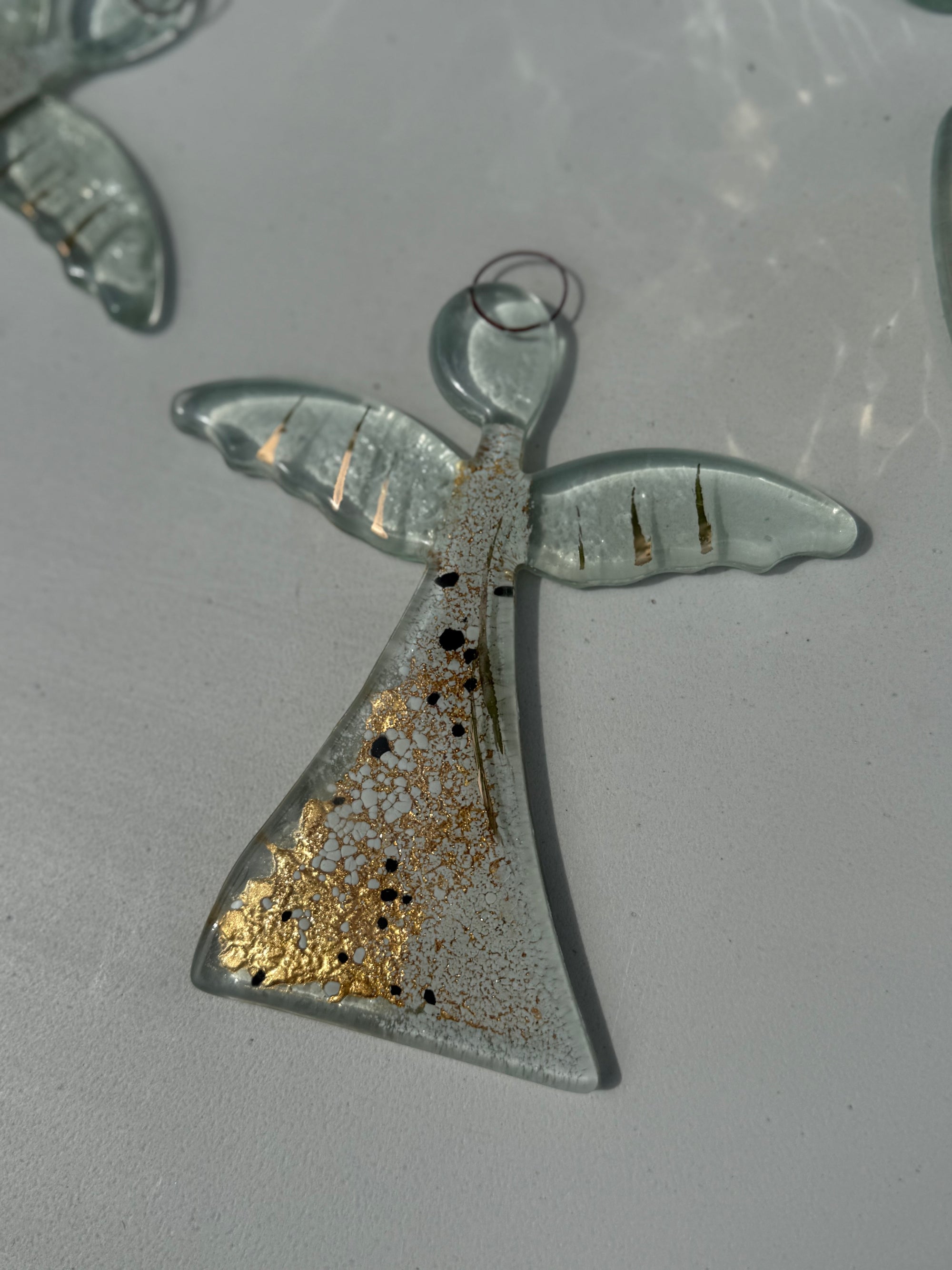 Angel - Golden Frost (Hanging Decoration)