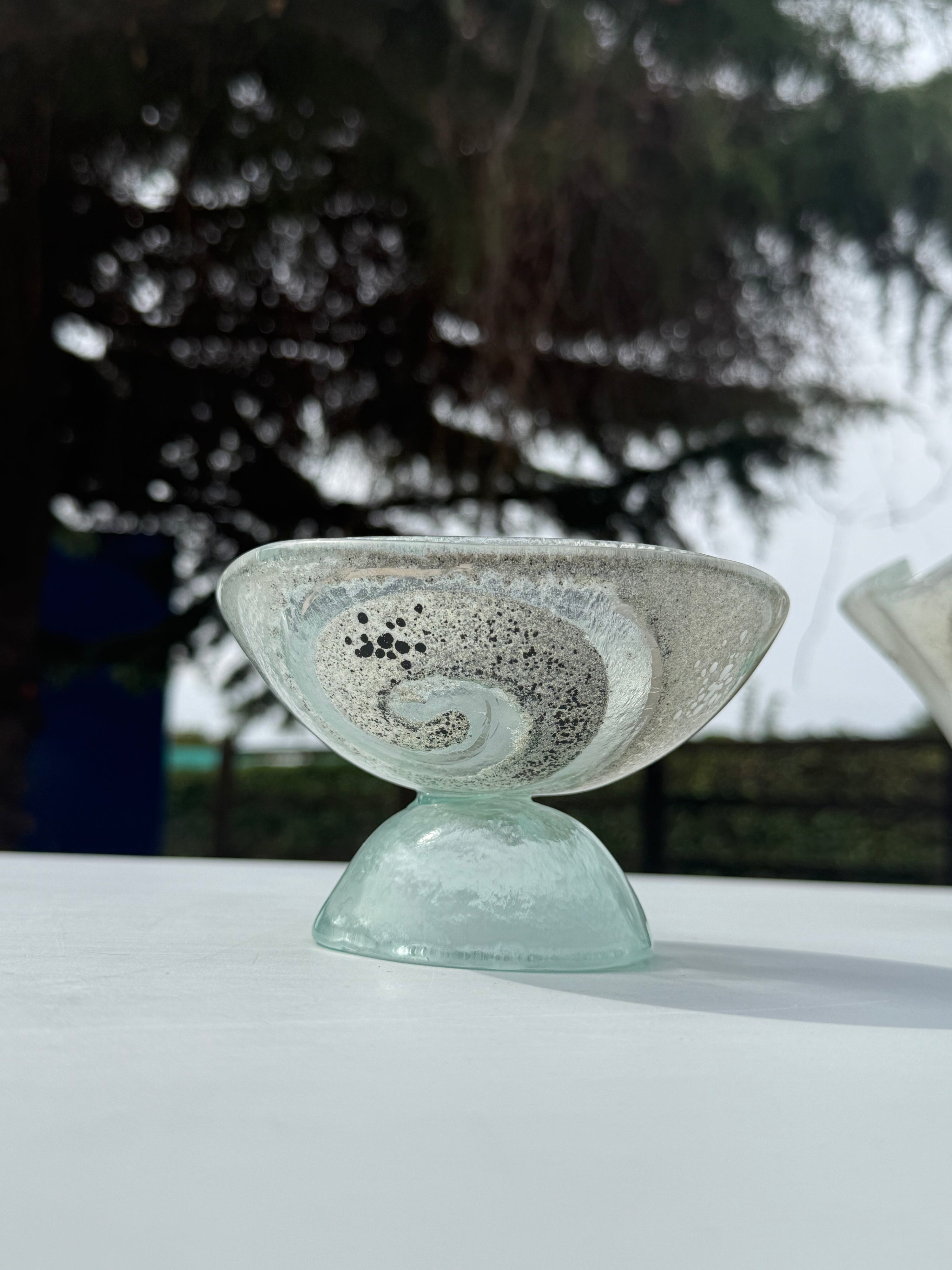 Platinum Glass Bonbon Dish