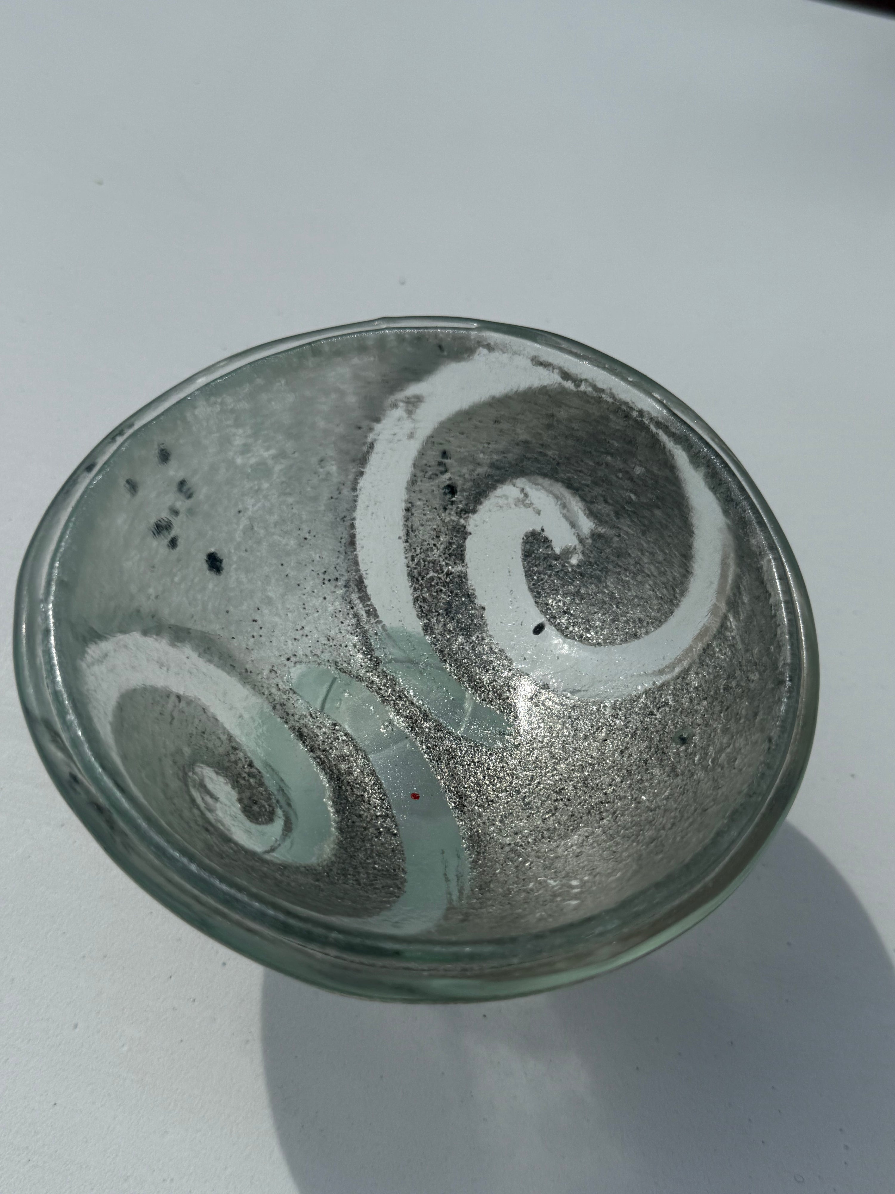 Platinum Glass Bonbon Dish