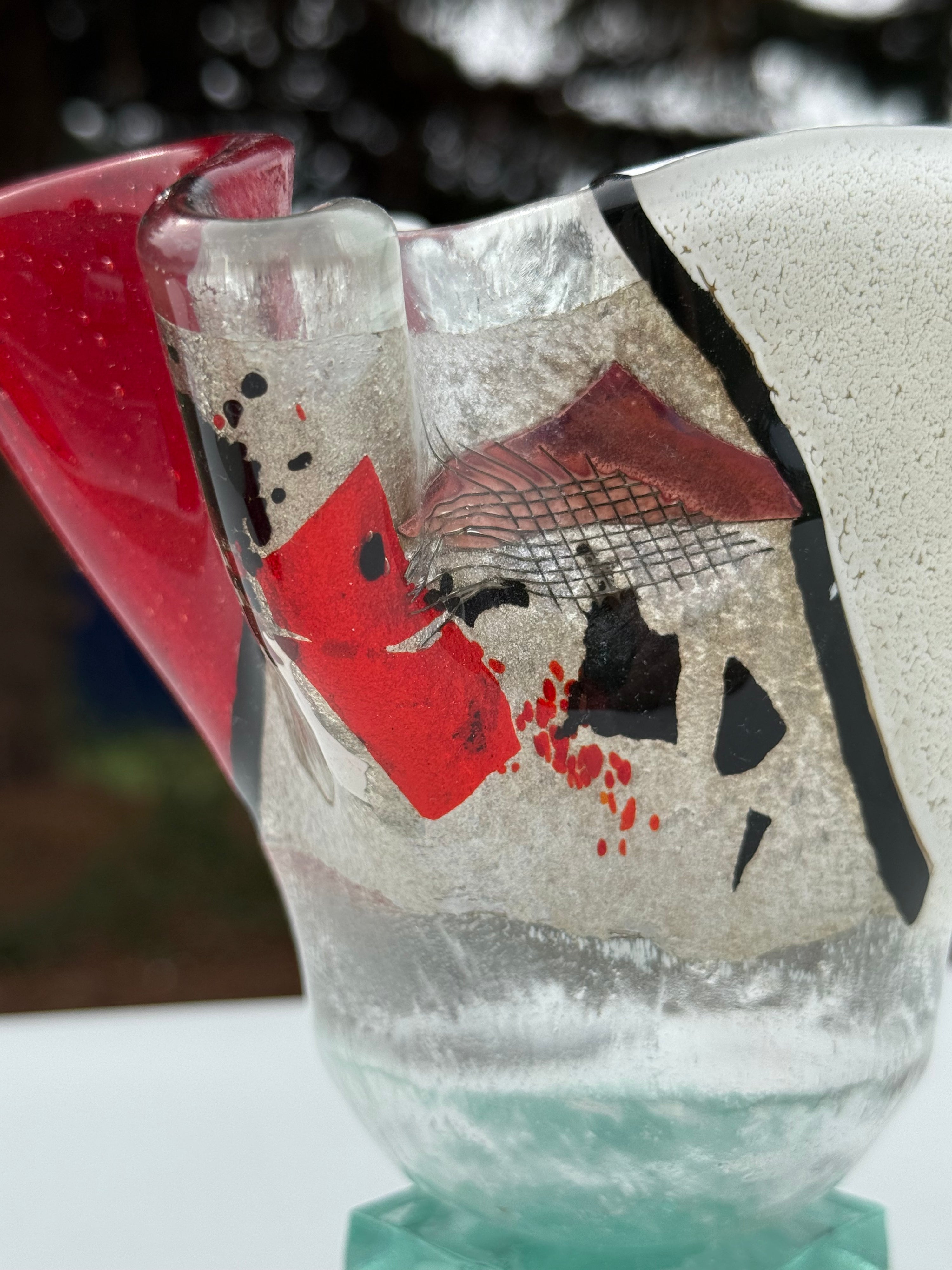 Artemis Bowl with Stacked Glass Stand