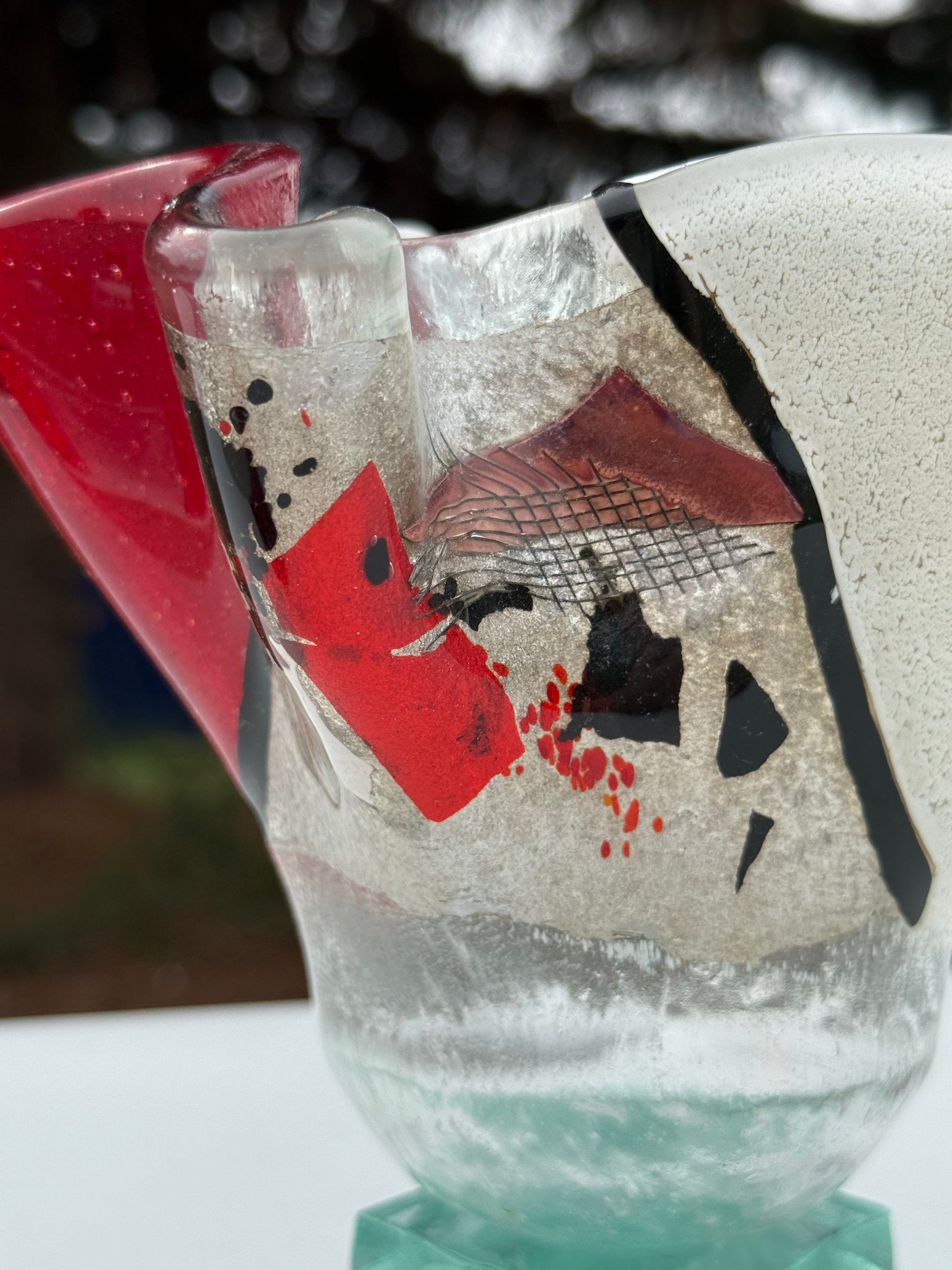 Artemis Bowl with Stacked Glass Stand