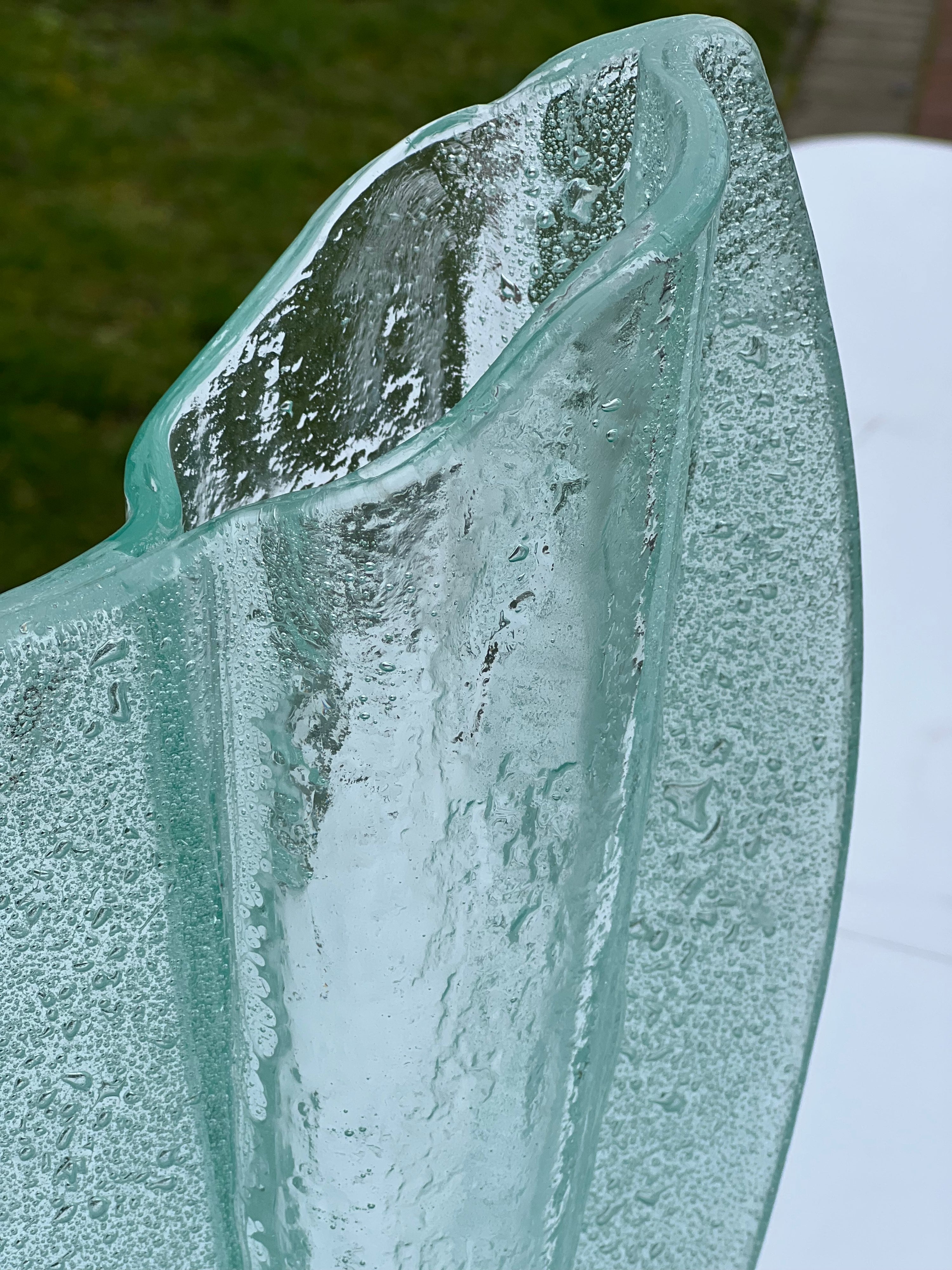 Aqua Lucid Oval Vase