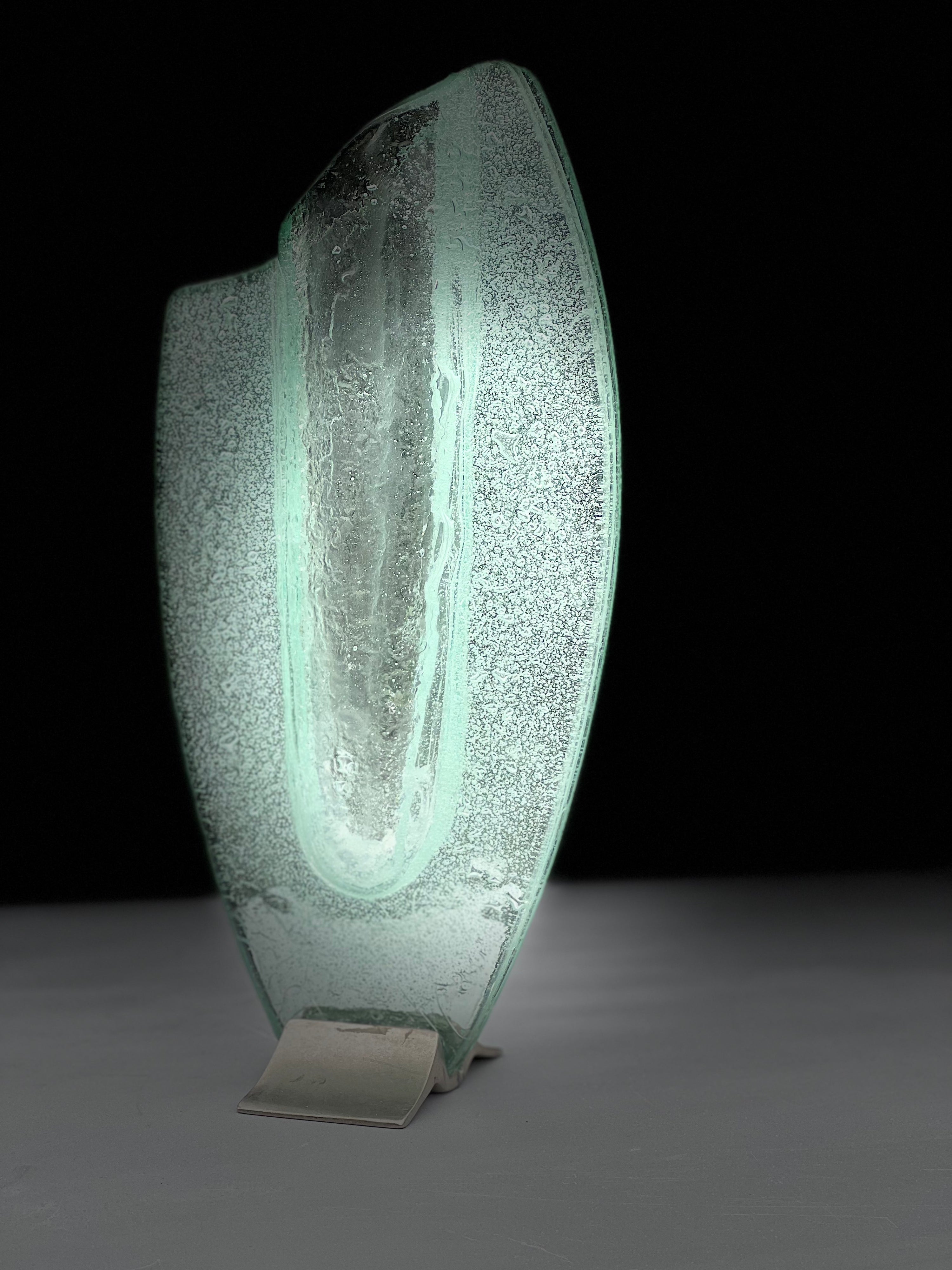 Aqua Lucid Oval Vase