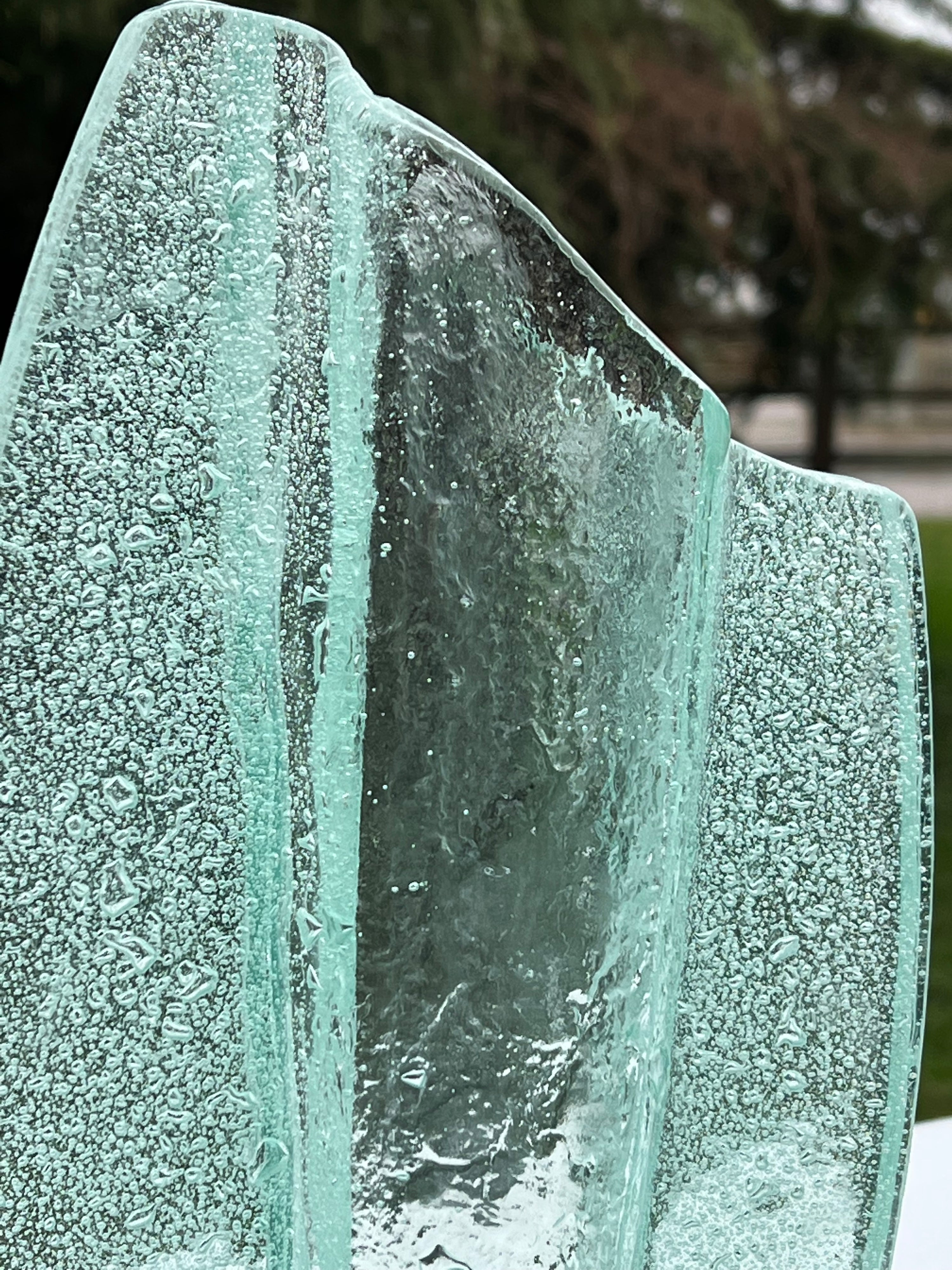 Aqua Lucid Oval Vase