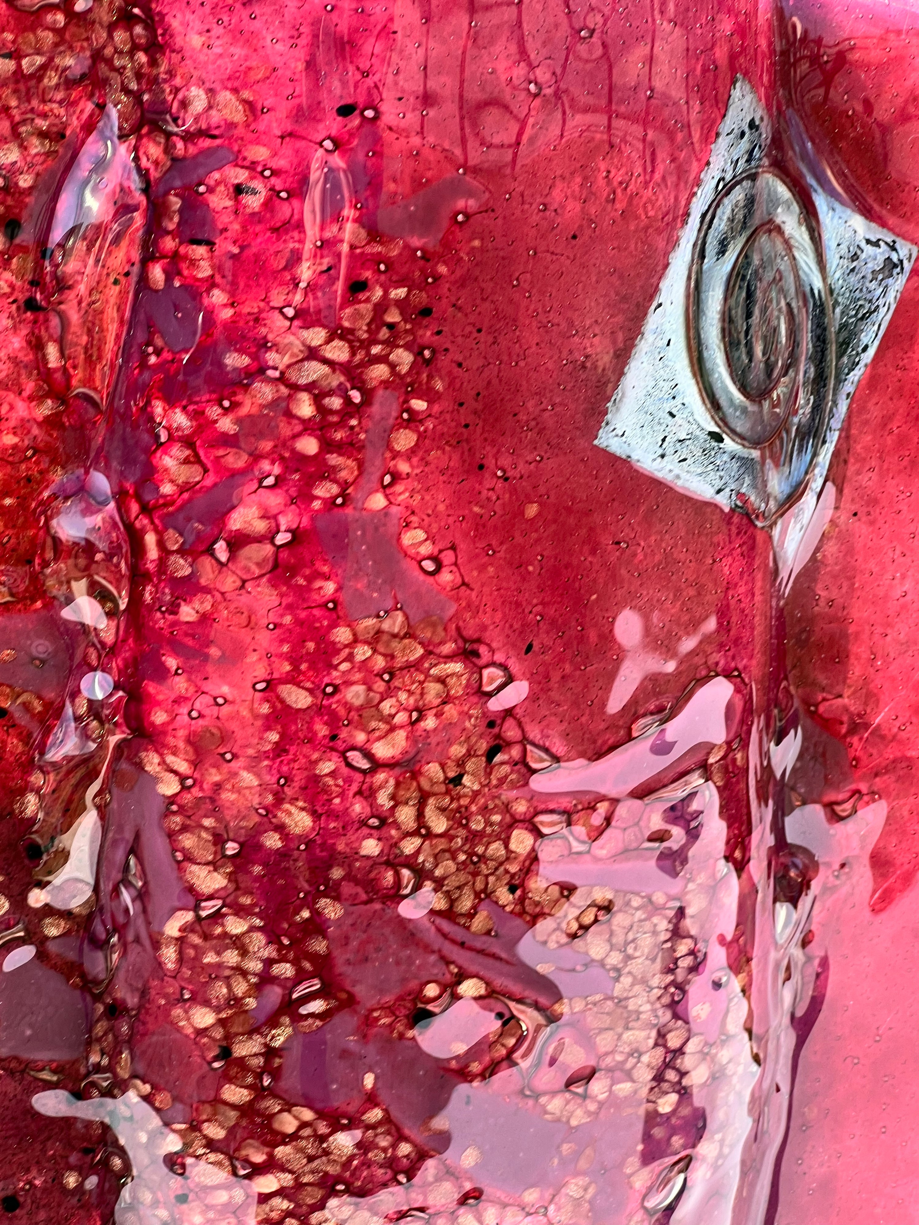 Rose & Platinum Oval Vase