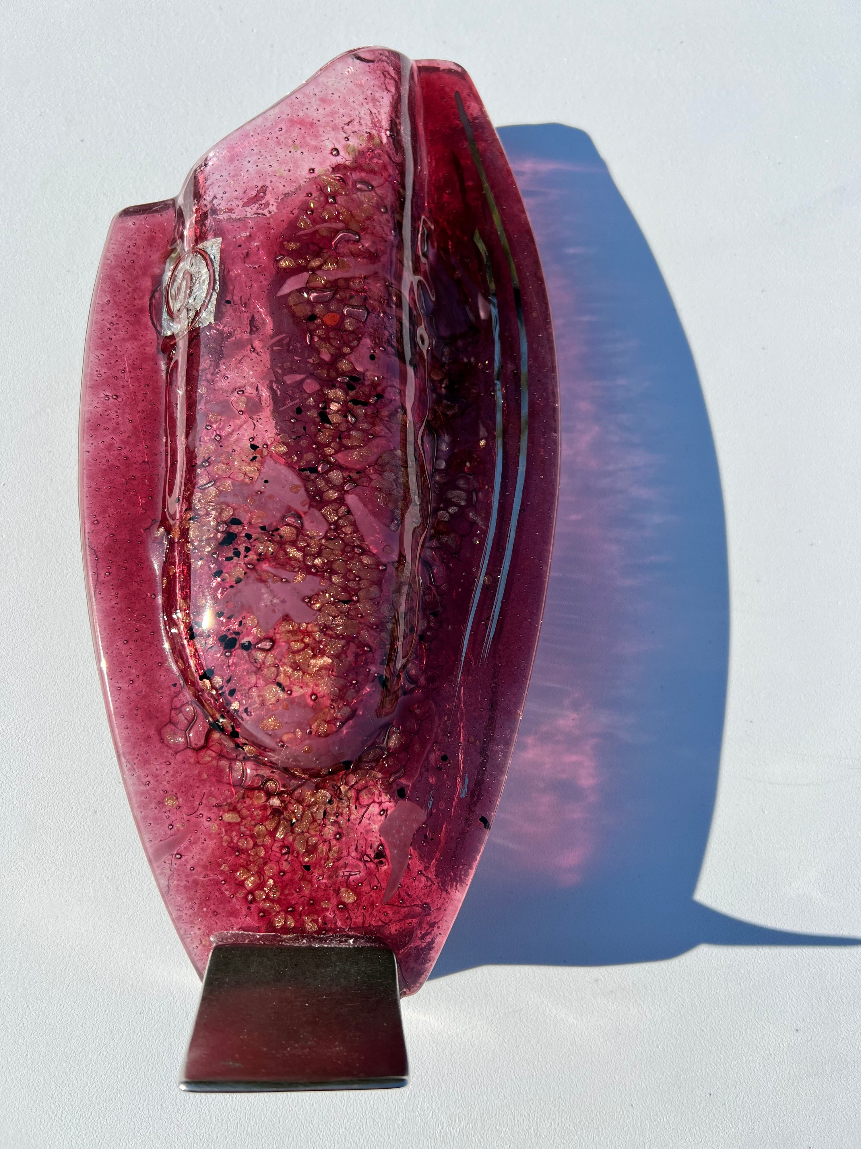 Rose & Platinum Oval Vase