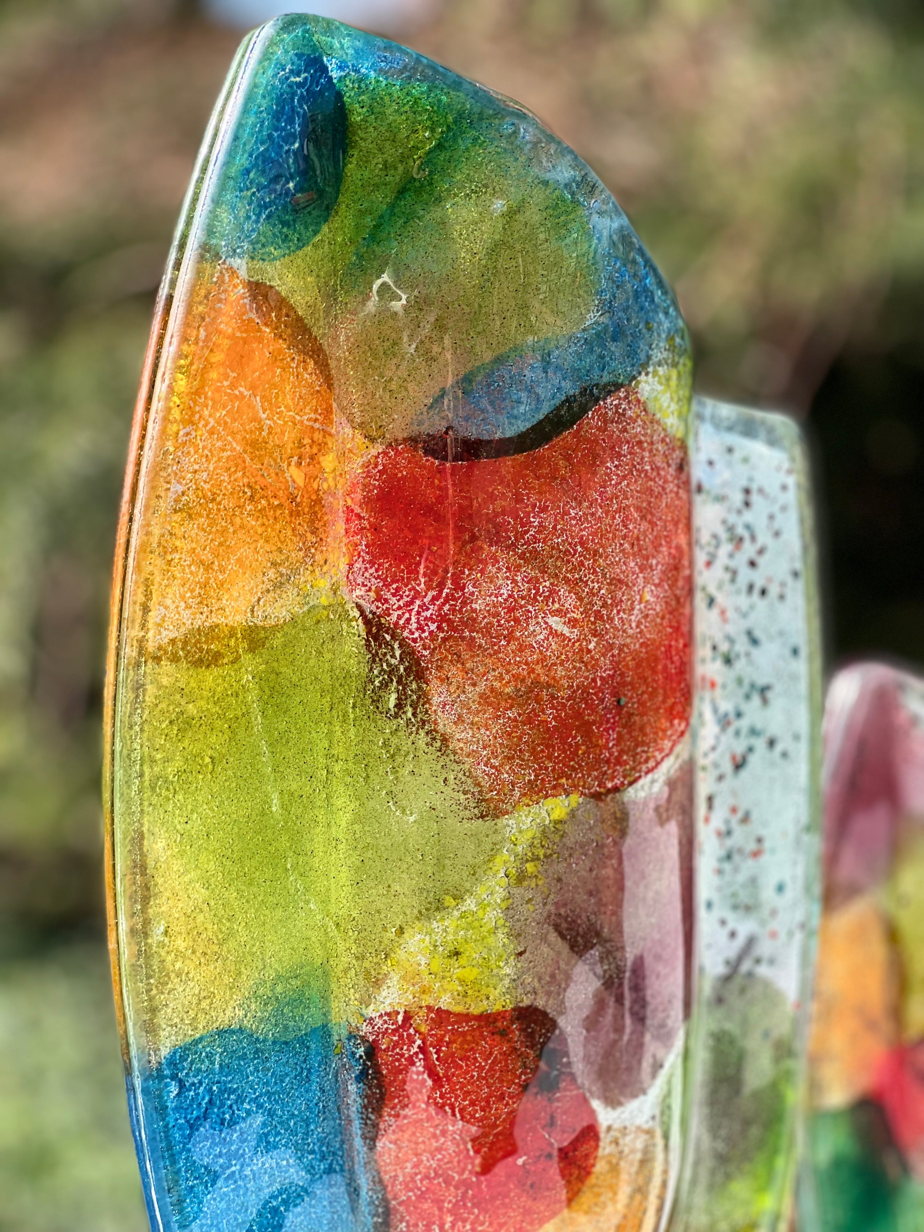 Fireworks Oval Vase