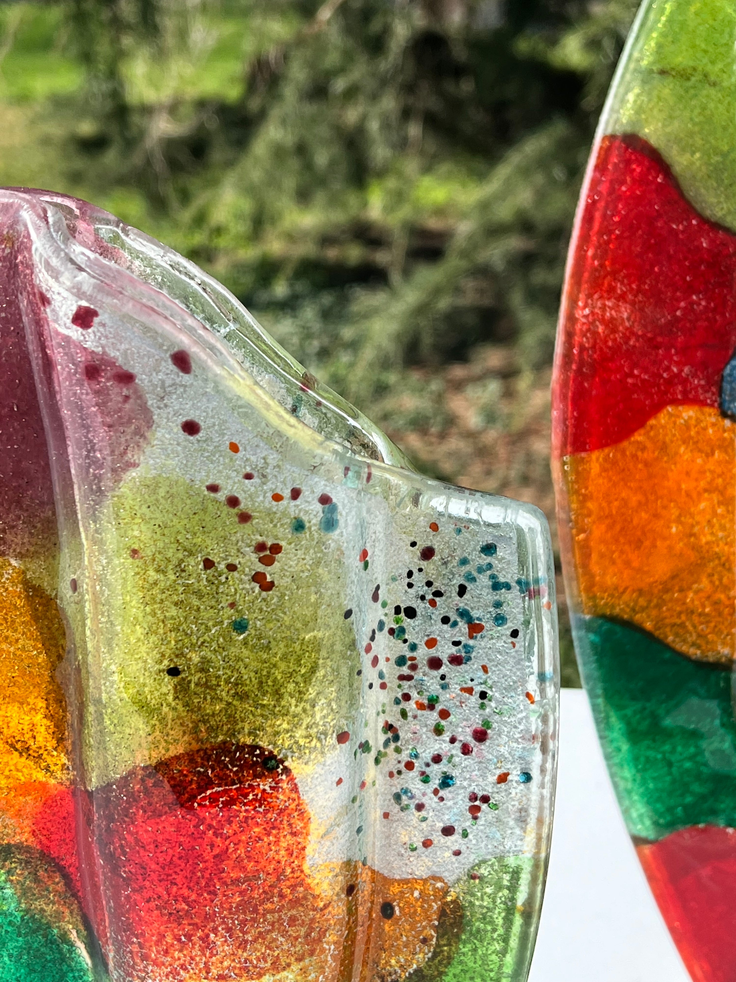 Fireworks Oval Vase