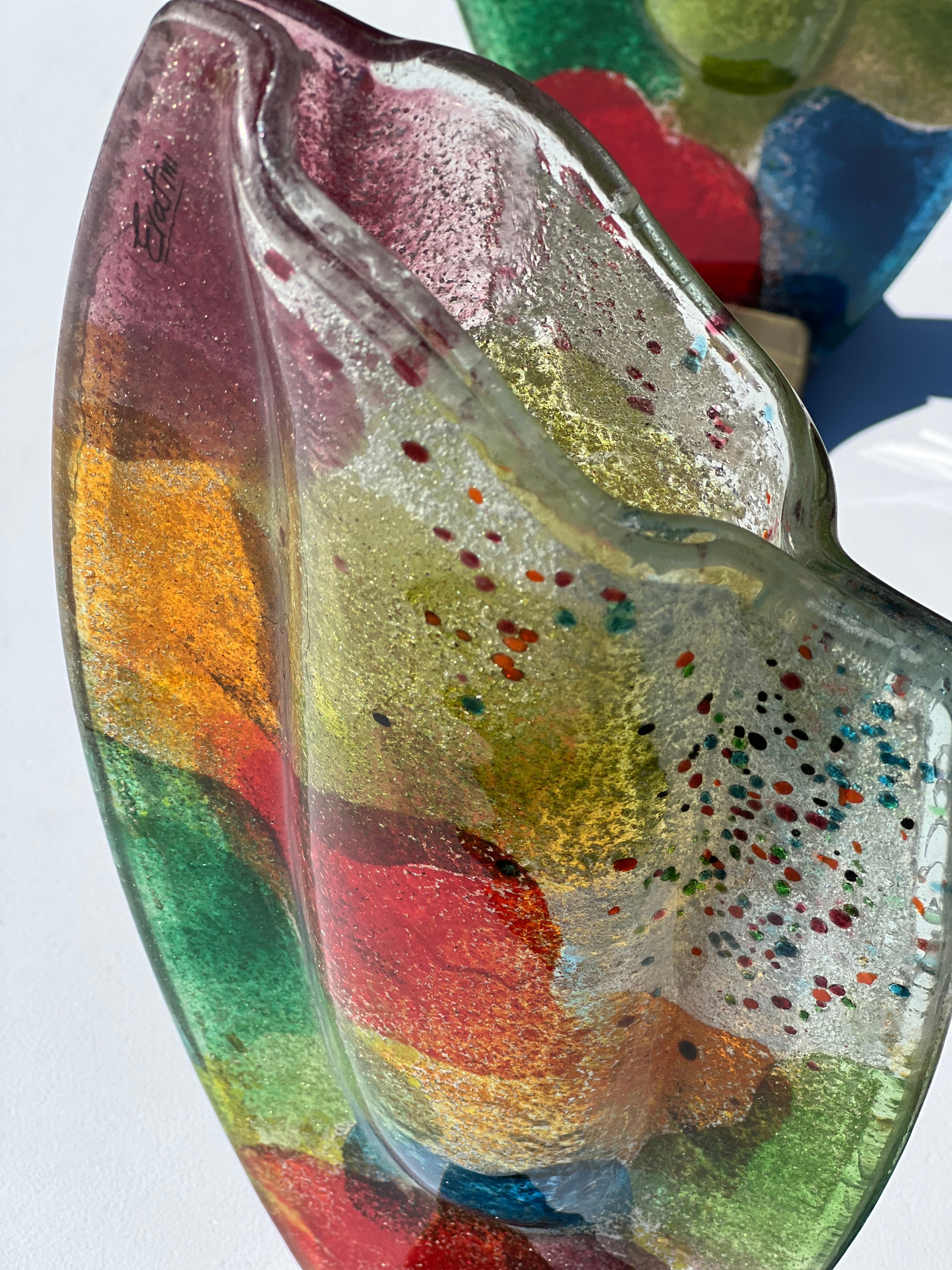 Fireworks Oval Vase