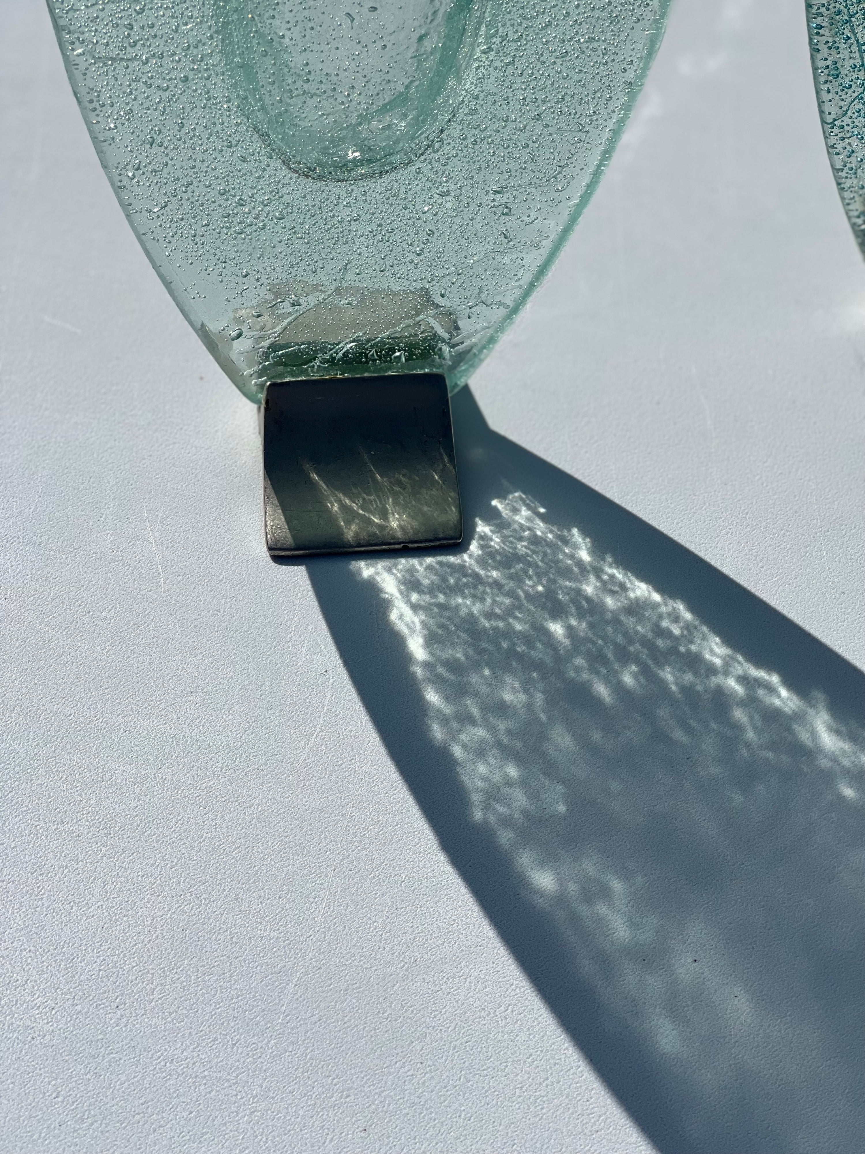 Aqua Lucid Oval Vase