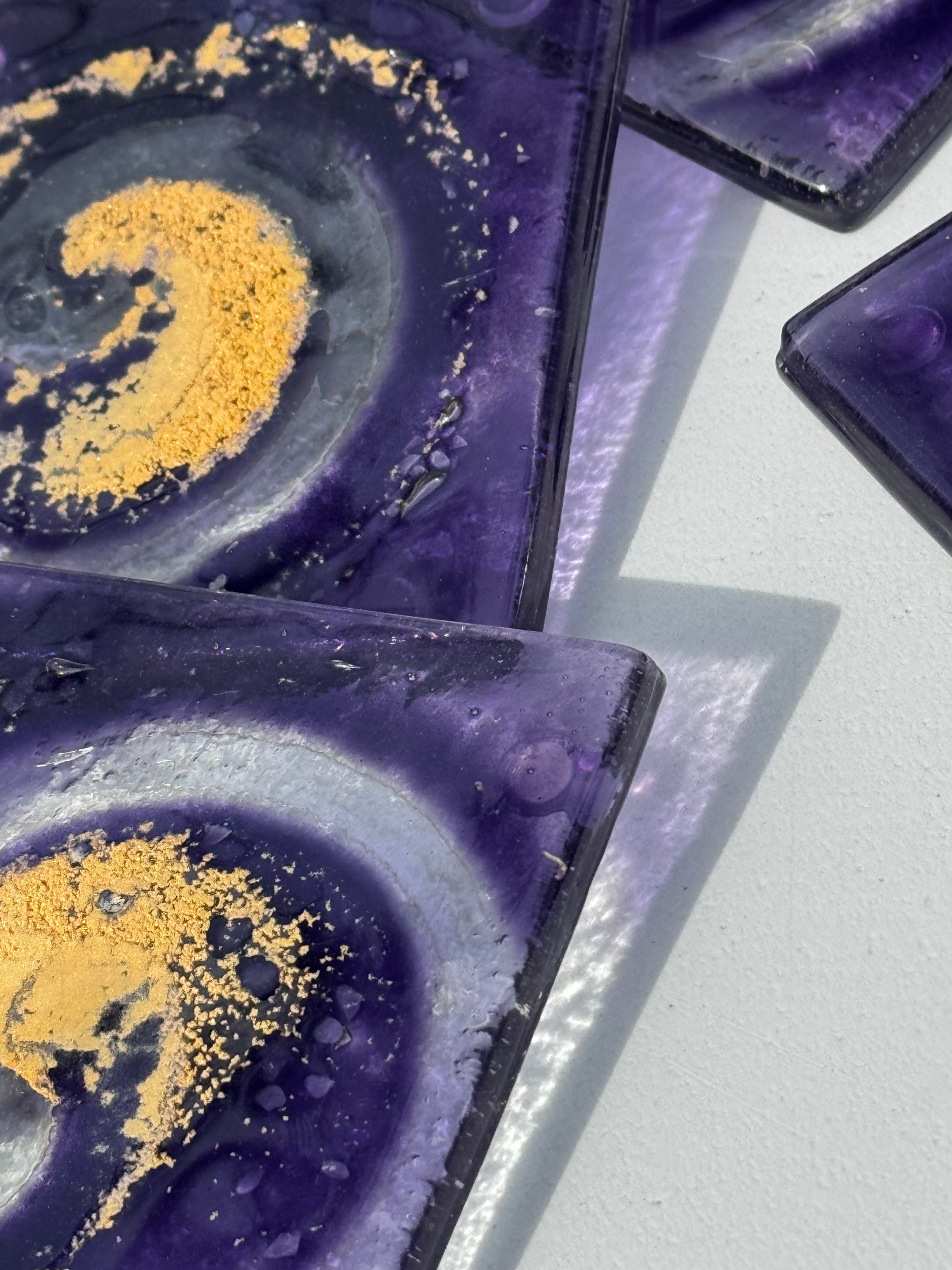 Nefeli Mauve Coaster (Square)