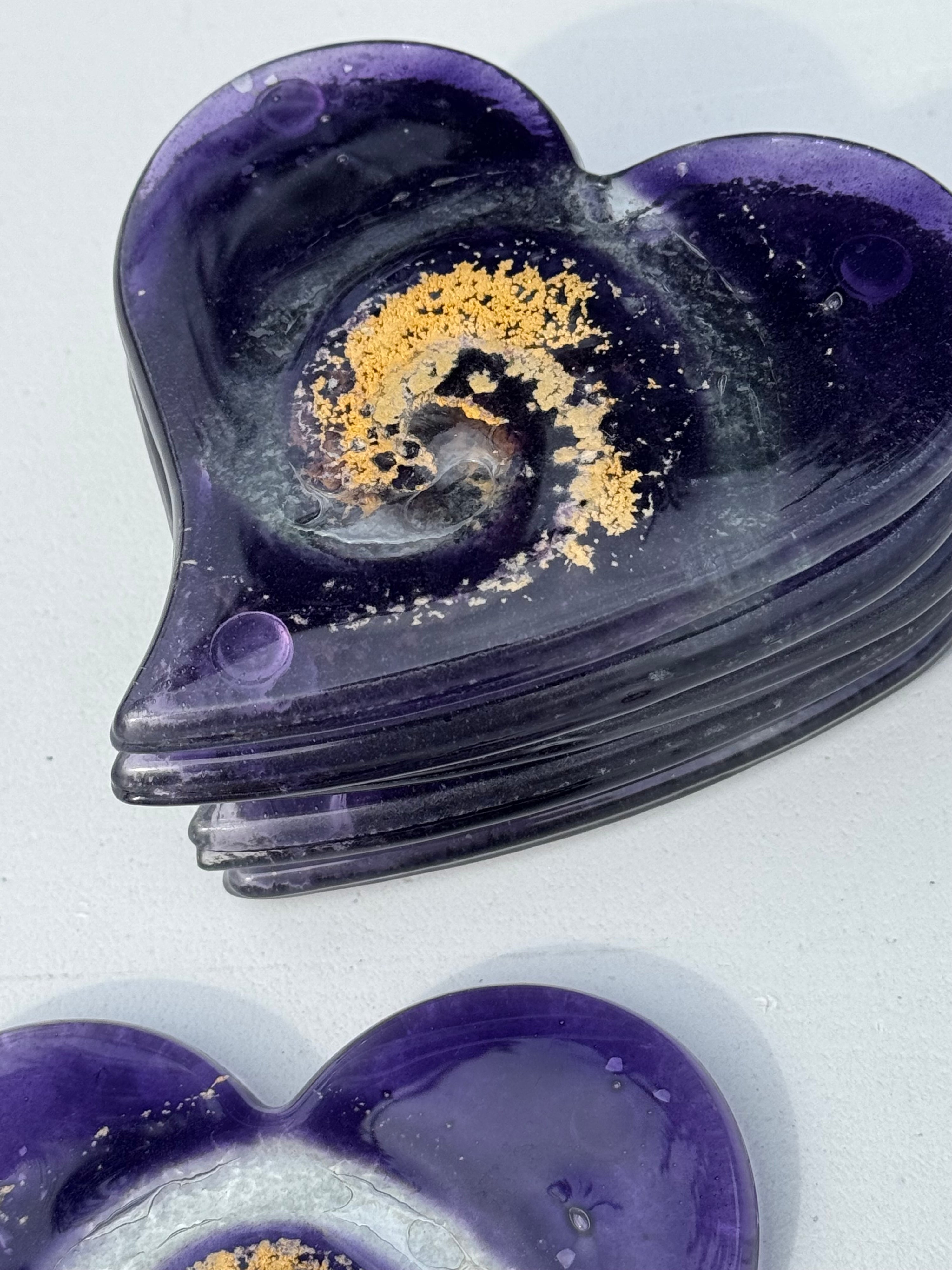 Nefeli Mauve Coaster (Heart)